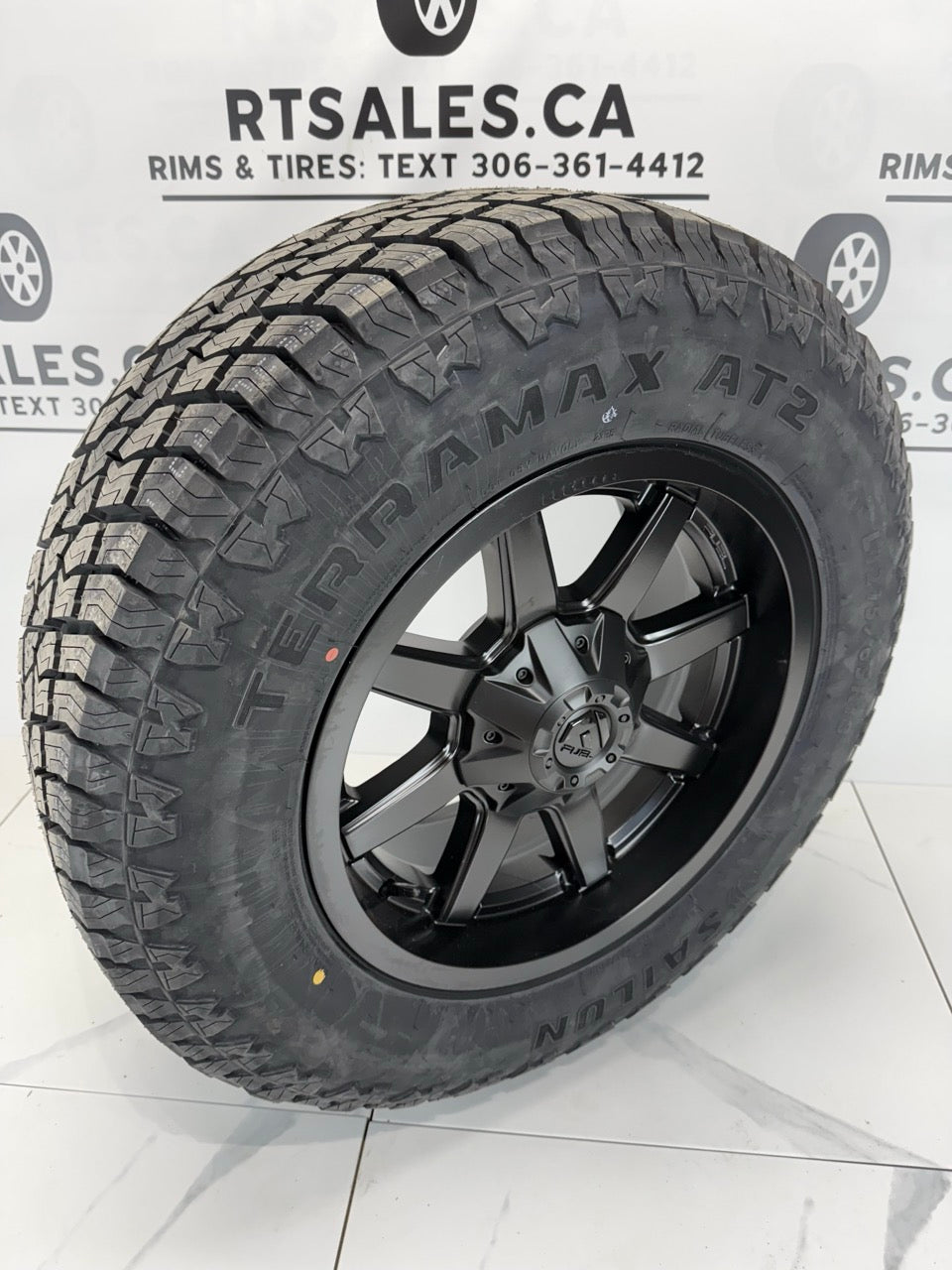 Sailun AT2 All Weather Tires on 18" Fuel Maverick Rims 6x135/139