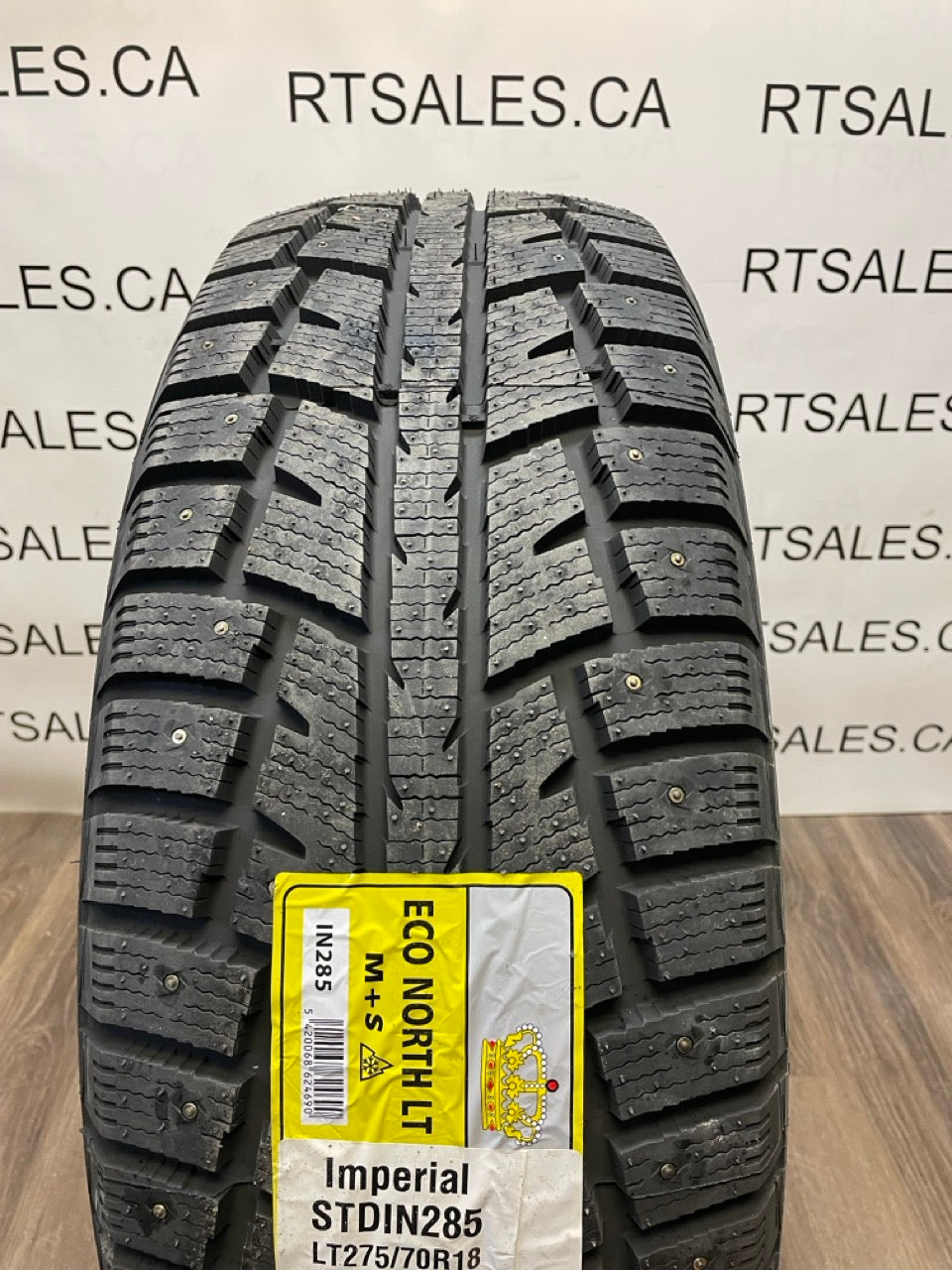 LT 275/70/18 Imperial Winter 10 ply Studded tires (Set of Four)