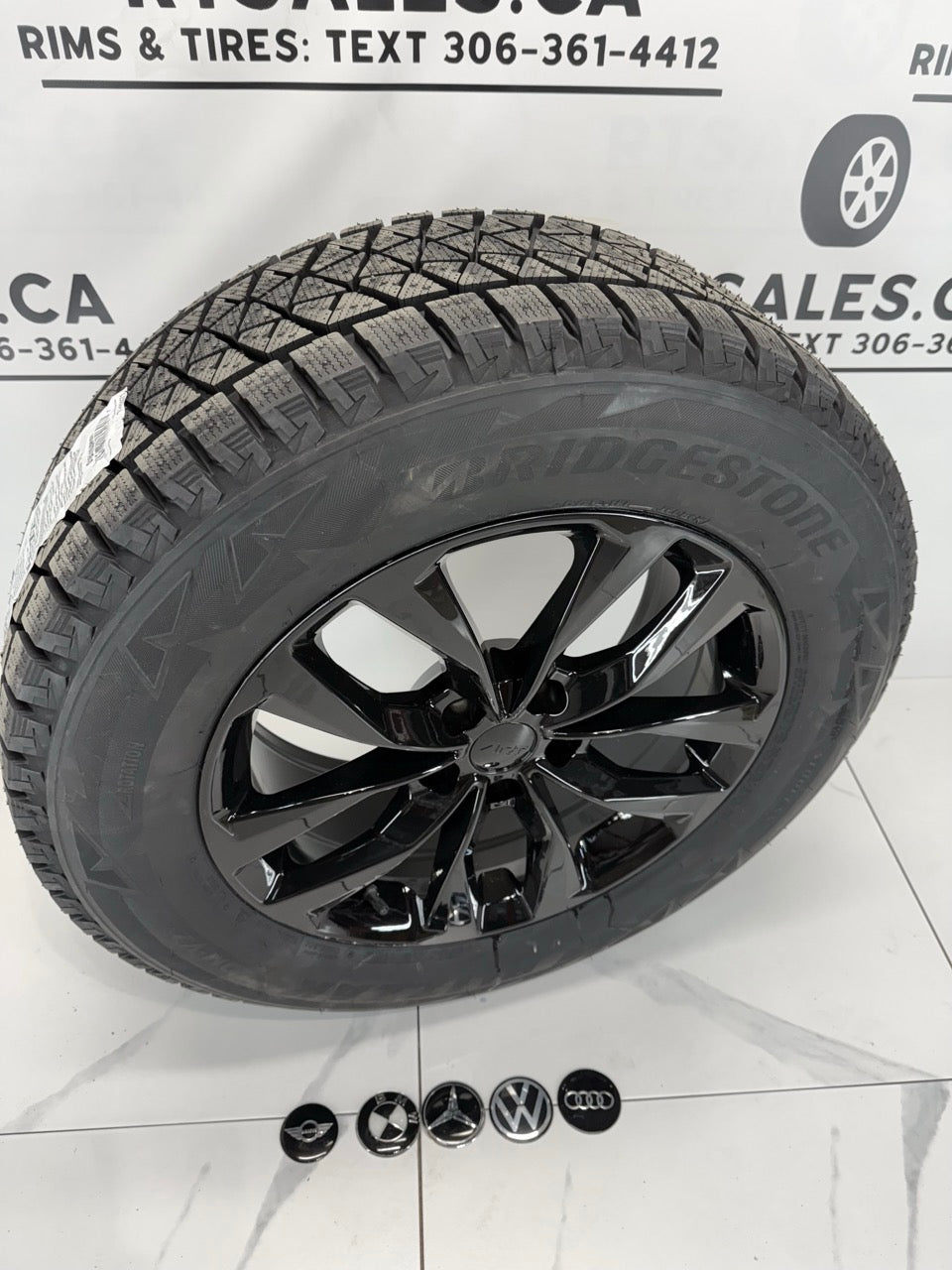 Bridgestone Blizzak Winter Tires On 18" DAI Rims 5x112