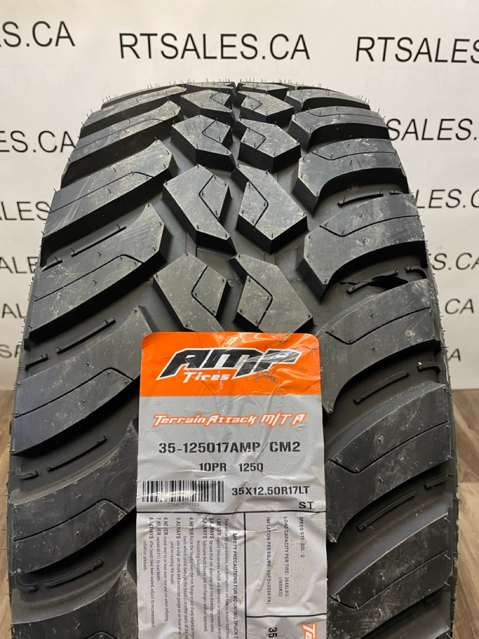 LT 35x12.5x17 Amp TERRAIN ATTACK M/T E All Season Tires