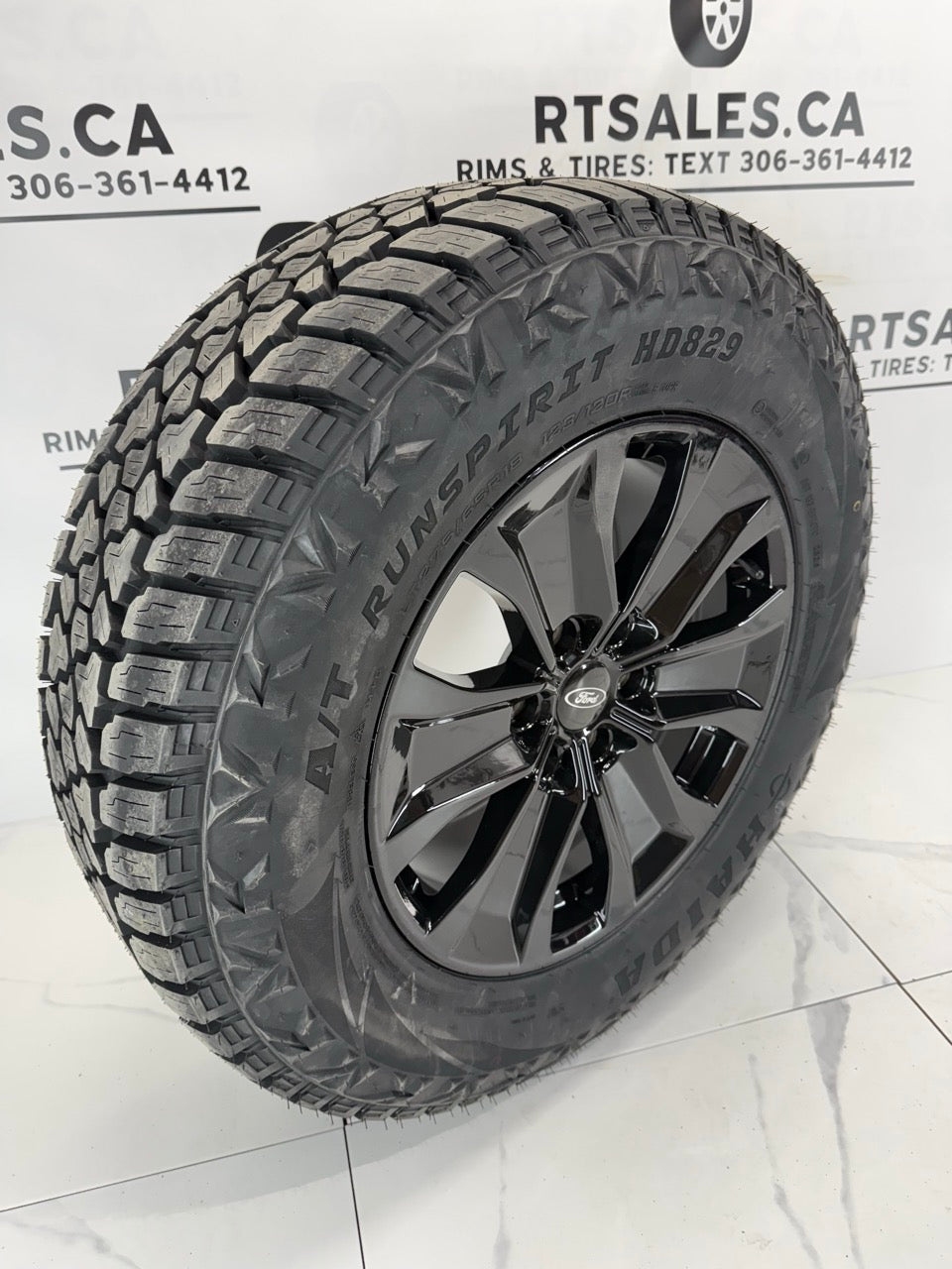 LT 275/65/18 Haida All Weather Tires on 18" Ford Replica Rims 6x135