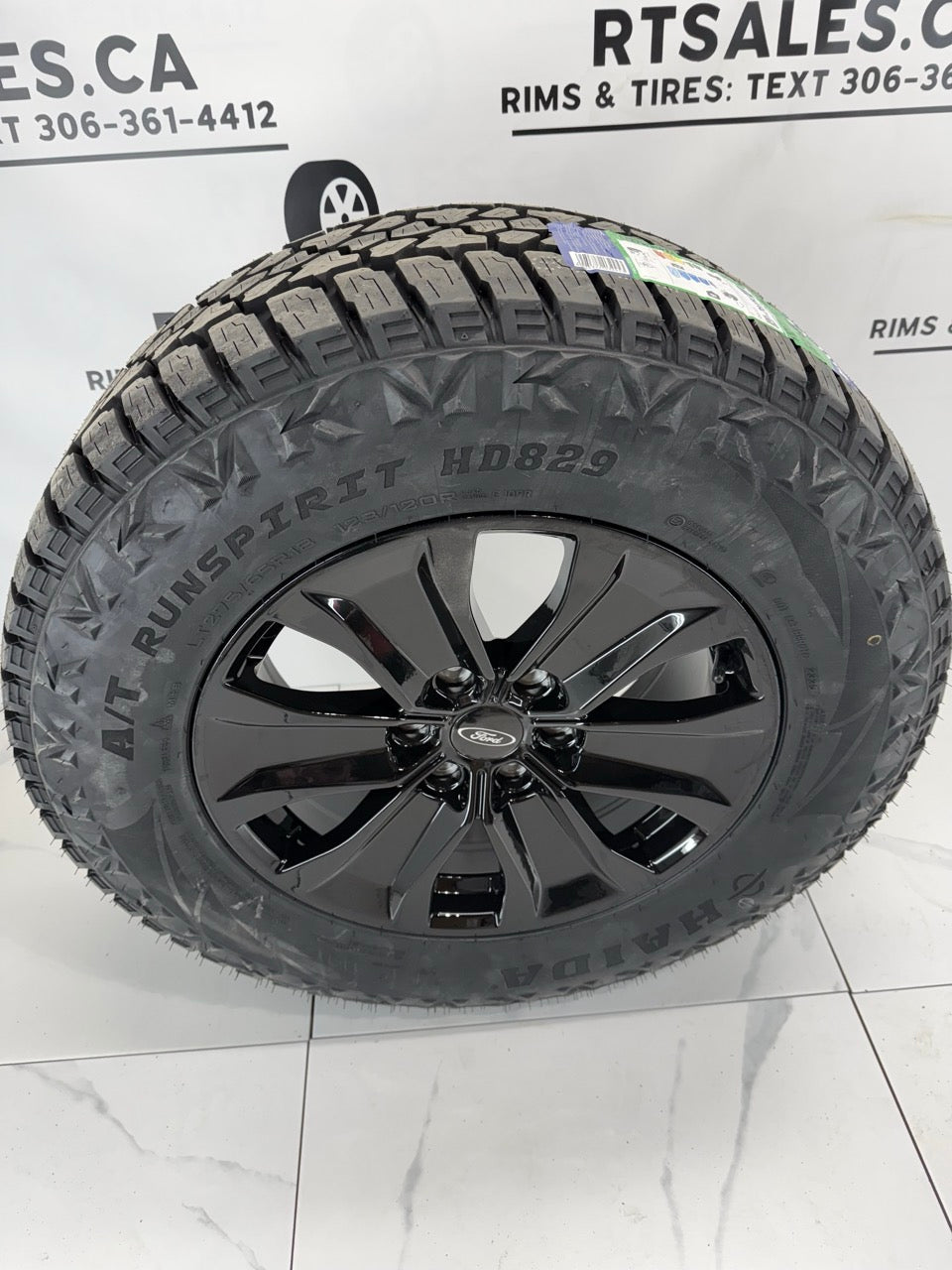 LT 275/65/18 Haida All Weather Tires on 18" Ford Replica Rims 6x135