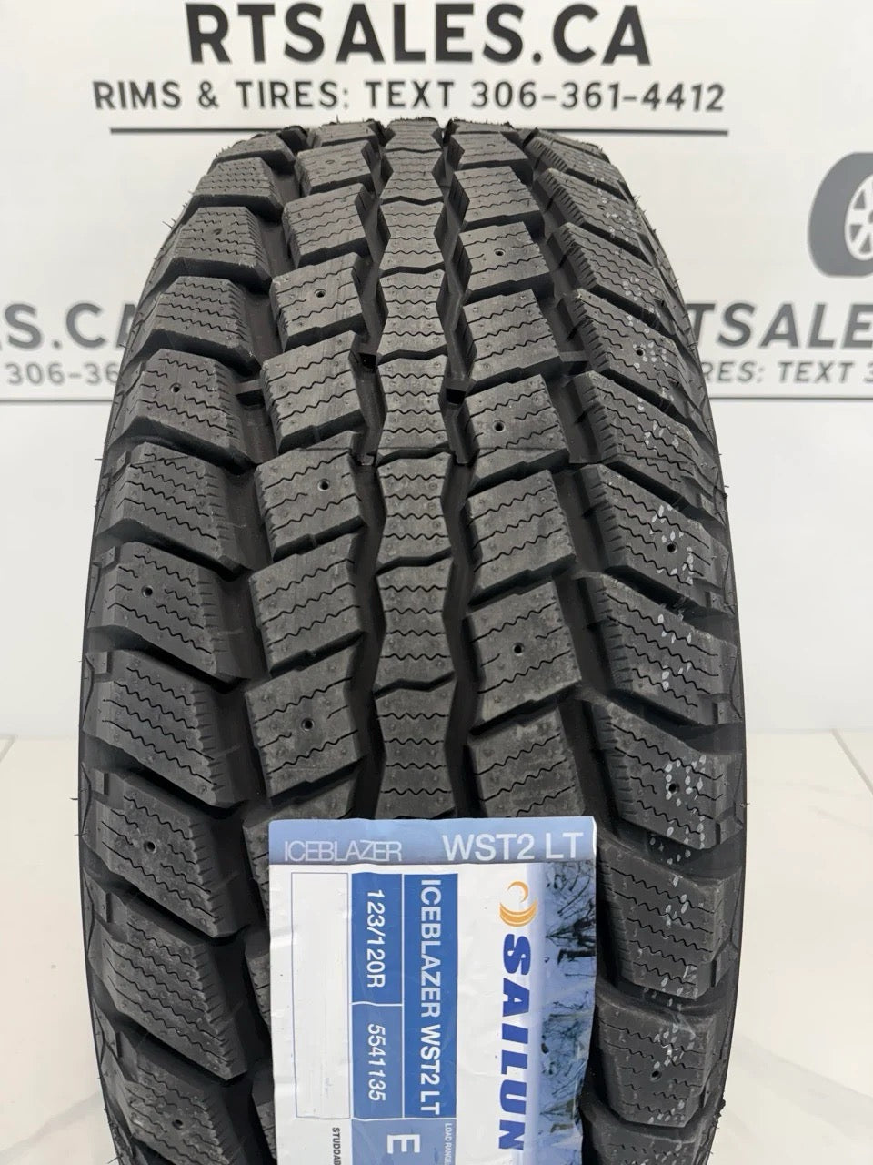 275/70/18 Sailun Winter Tires on 18" Grit Rims 8x170