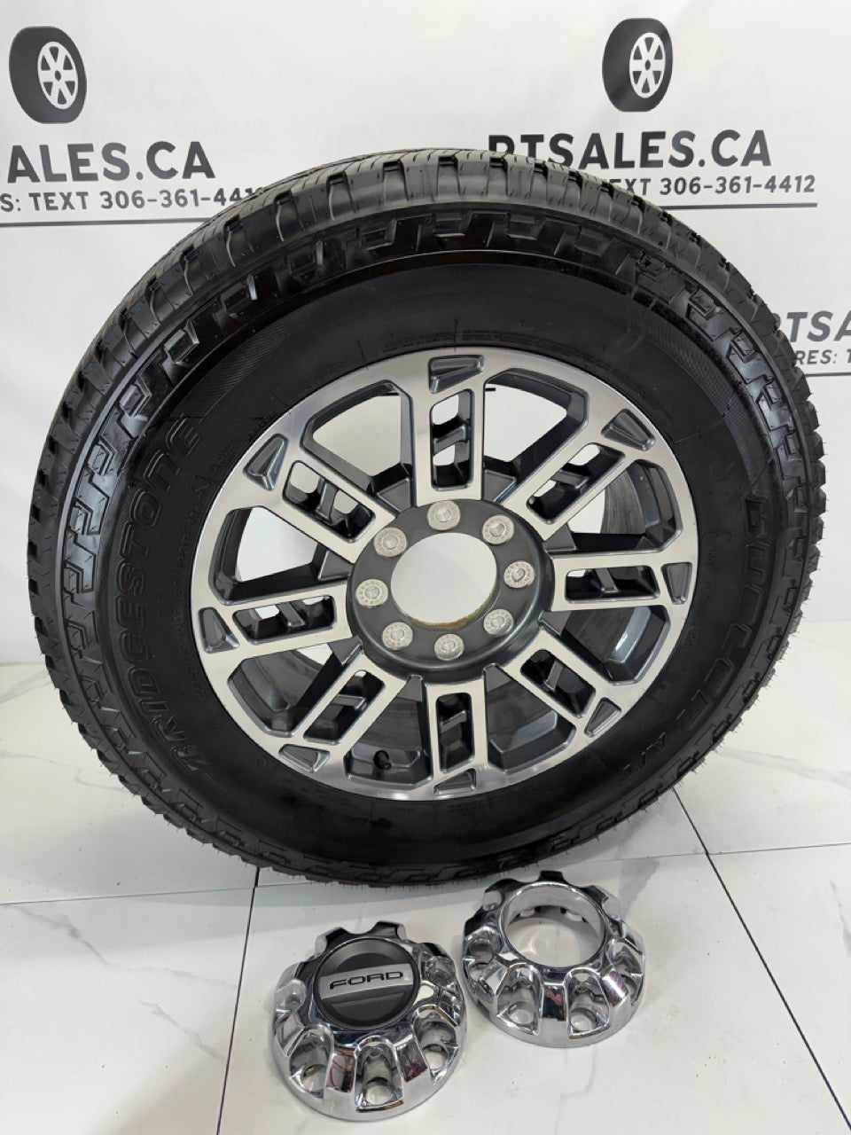 275/65/20 Bridgestone tires Ford F250 F350 rims / 8x170 (Takeoffs)