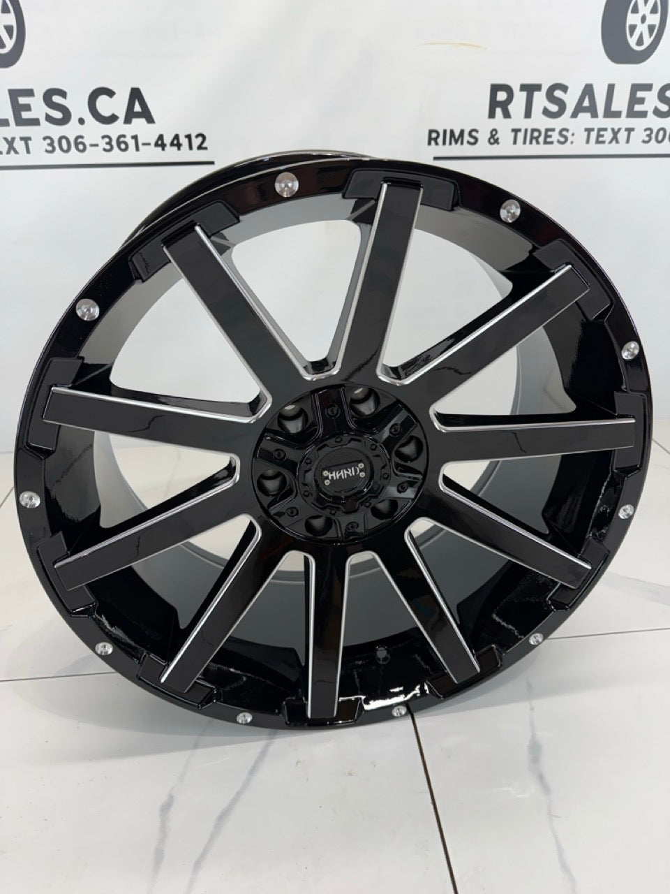20x9 Gloss Black & Milled Rims 6x135 6x139.7