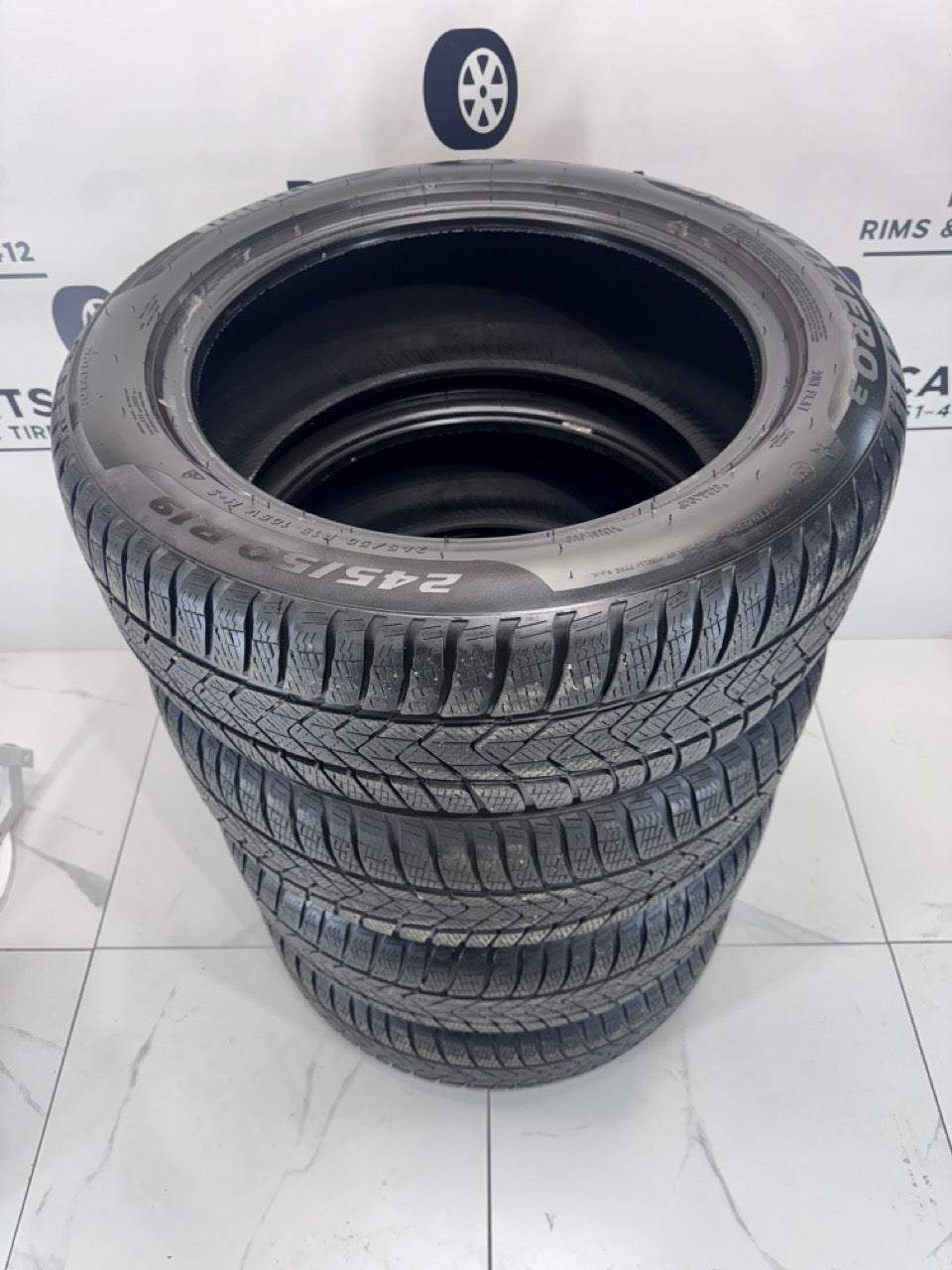 245/50/19 Pirelli SottoZero 3 Runflat Winter Tires (Used)
