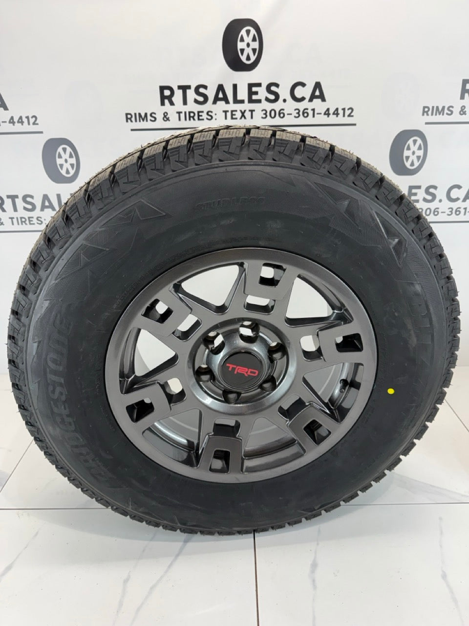 Bridgestone Blizzak Winter Tires on 17" TRD Rims 6x139.7