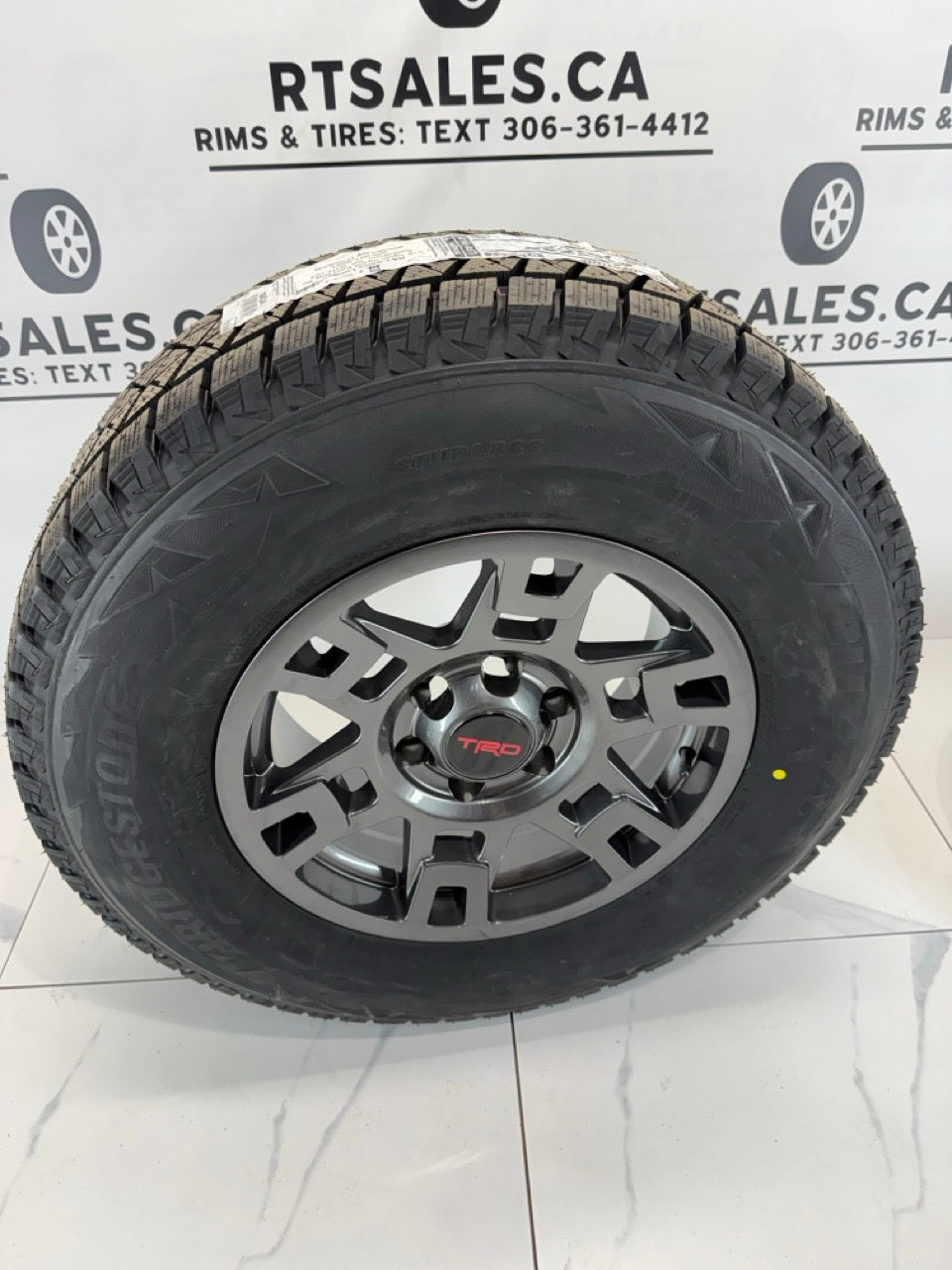 Bridgestone Blizzak Winter Tires on 17" TRD Rims 6x139.7