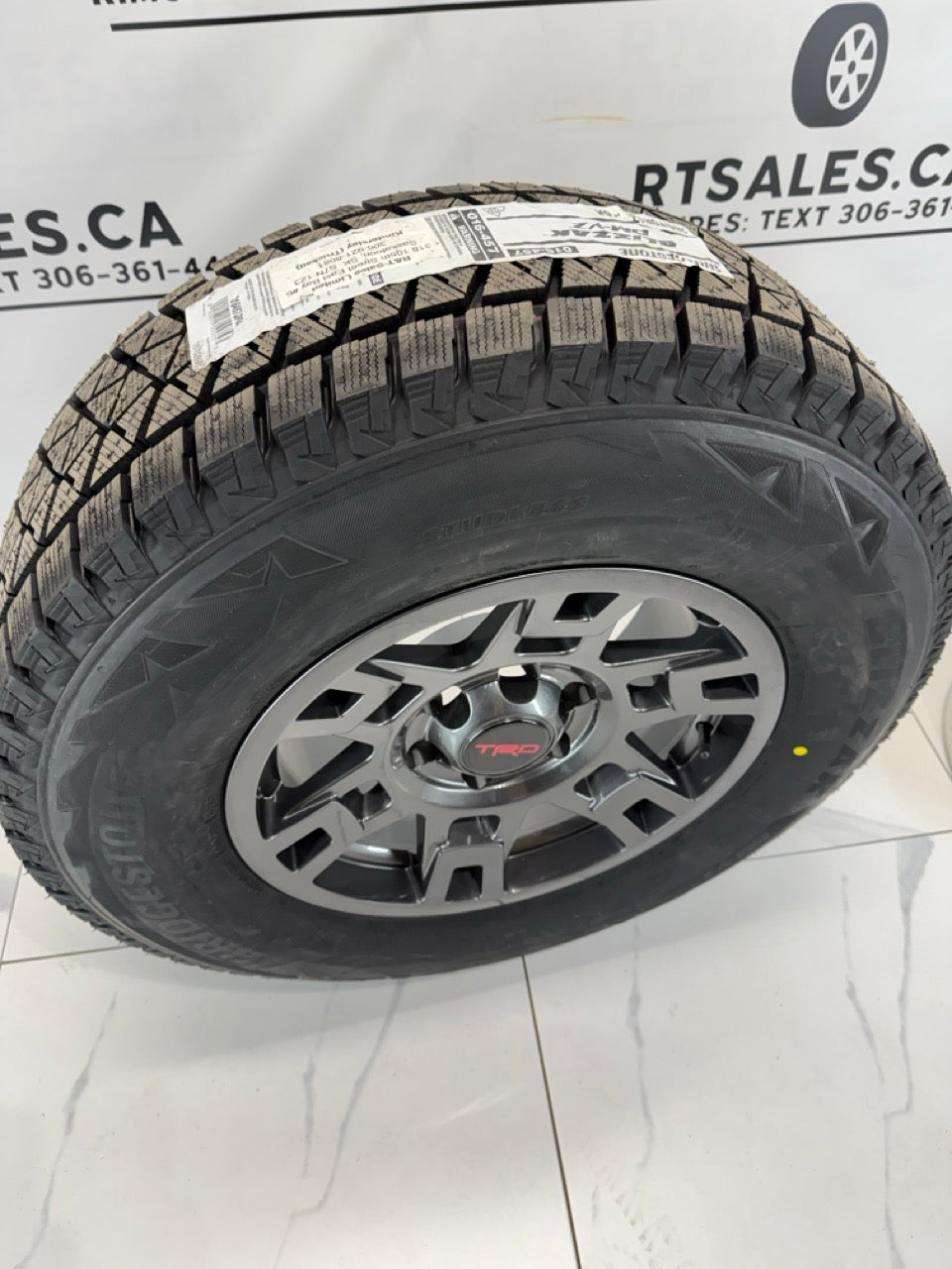 Bridgestone Blizzak Winter Tires on 17" TRD Rims 6x139.7