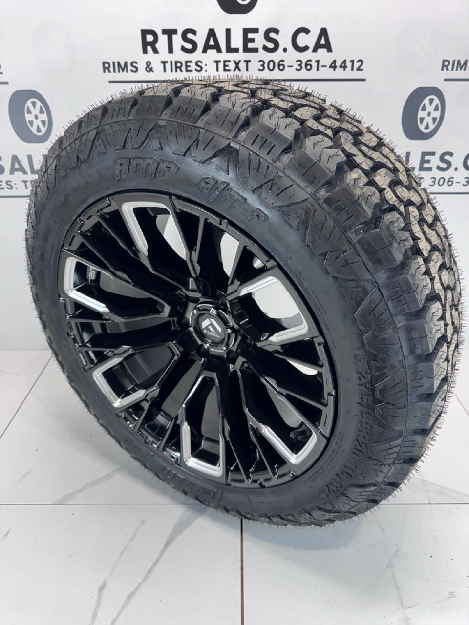 LT 275/55/20 tires 20x10 Fuel Rims 6x135 Ford F150