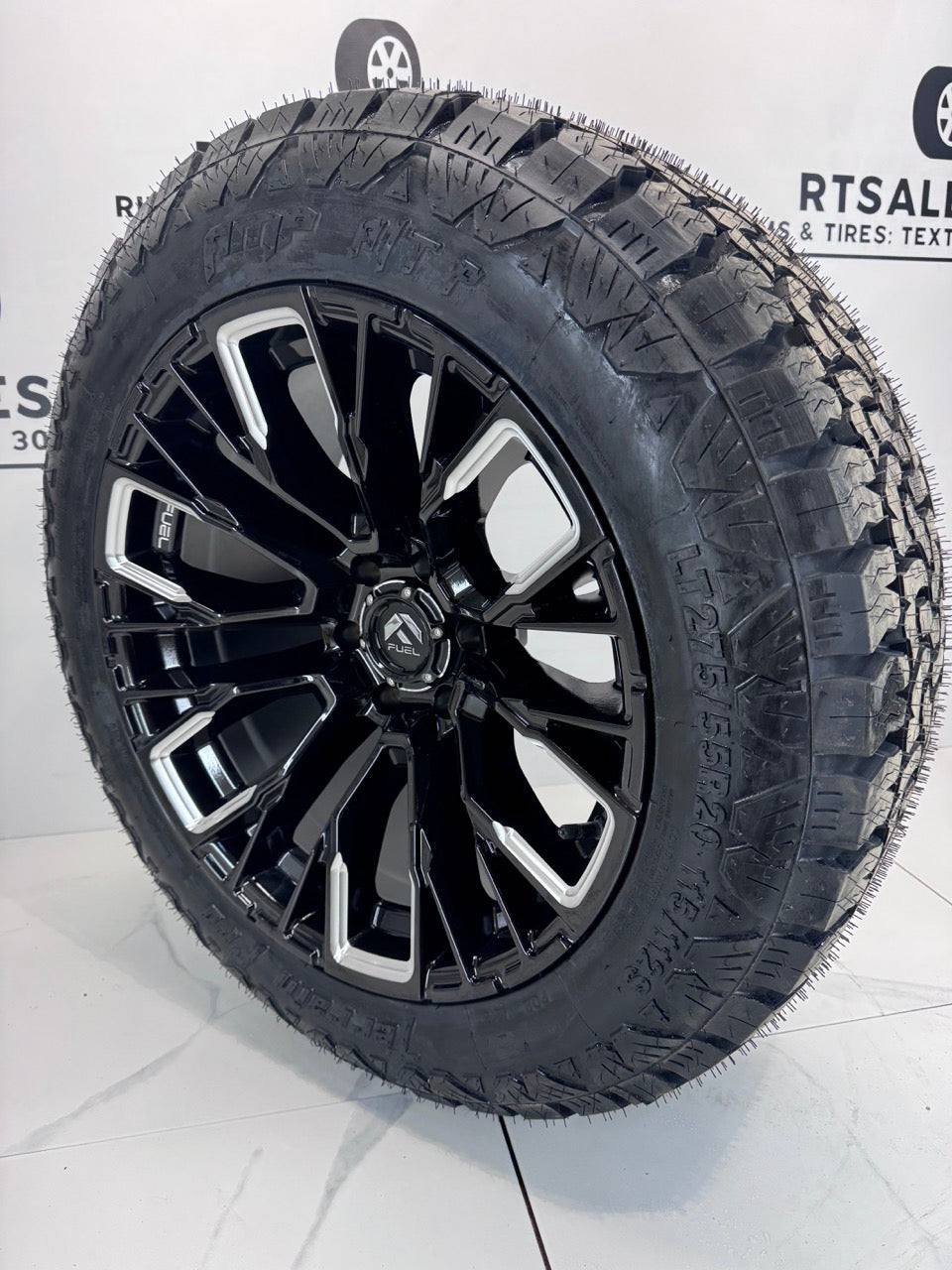 LT 275/55/20 tires 20x10 Fuel Rims 6x135 Ford F150