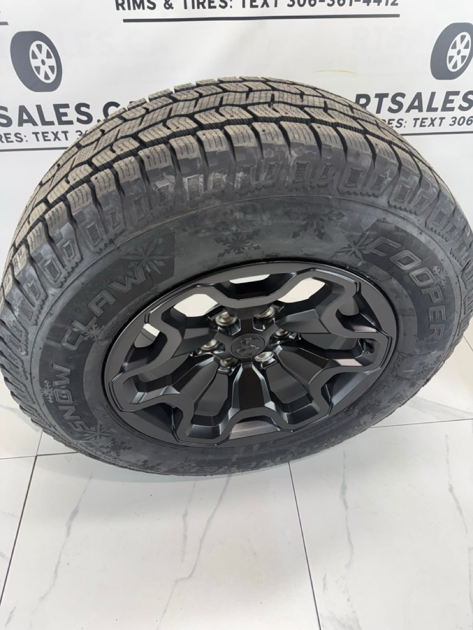 275/65/18 Cooper Snow Claw Winter Tires on 18" Ram 1500 Rims 6x139.7