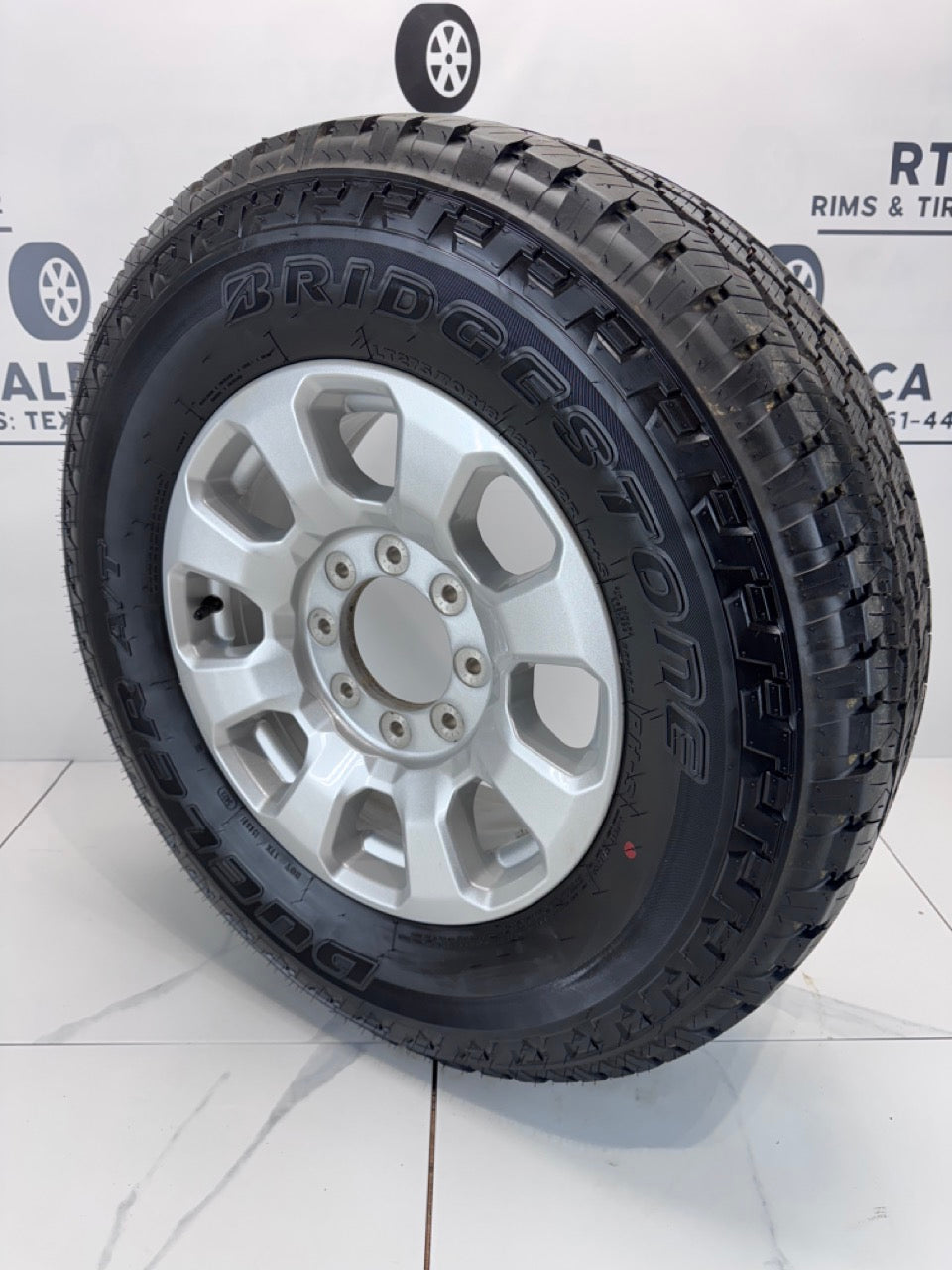 LT 275/70/18 Bridgestone tires Rims Ford F250 F350 8x170 OEM