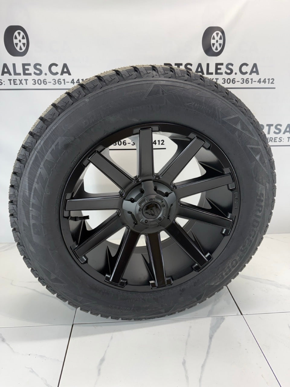 20" Blizzak Winter Tires Fuel Contra Rims 6x135/139 - MULTIPLE SIZES
