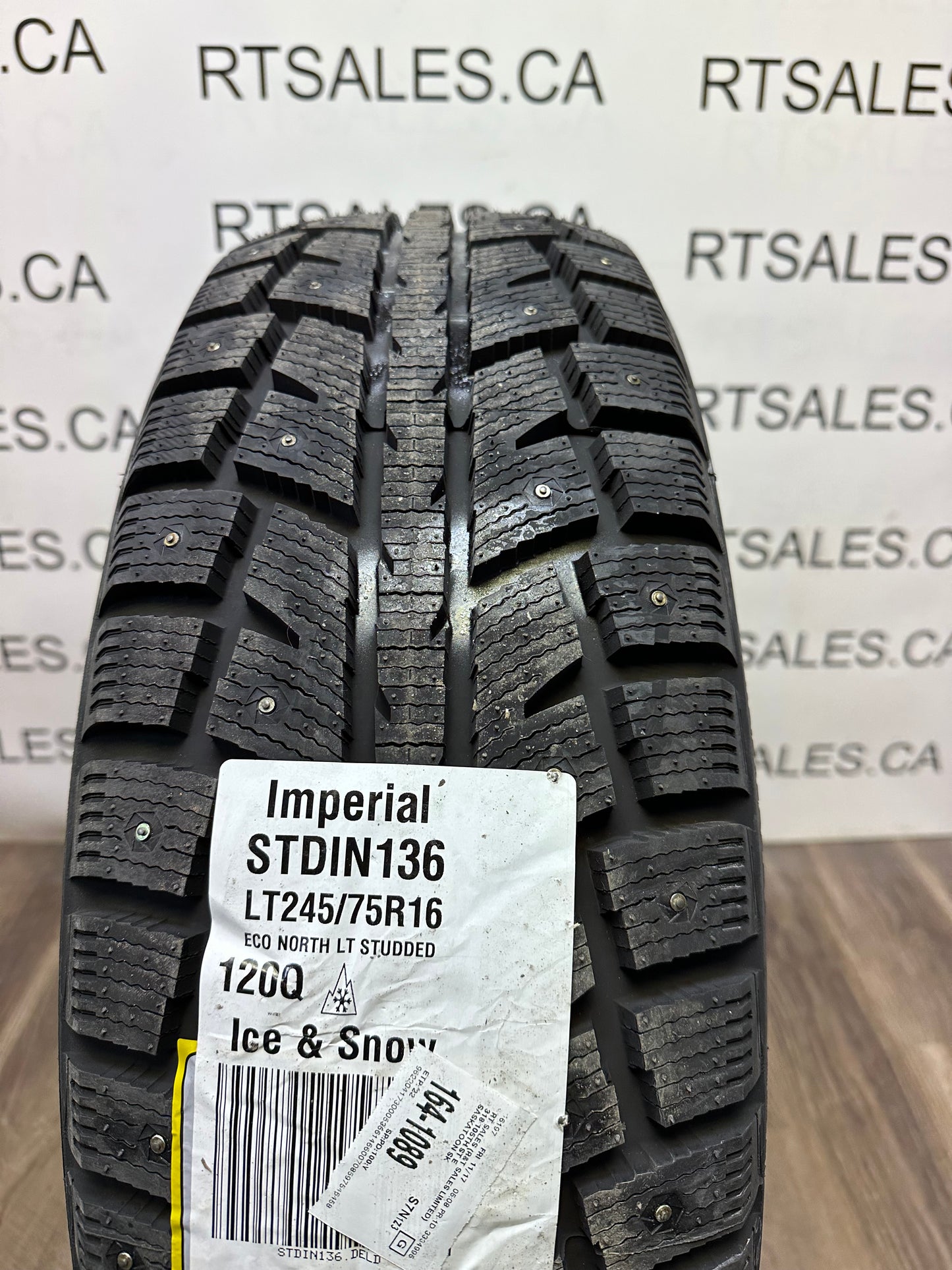 LT 245/75/16 Imperial ECO NORTH LT STUDDED E Winter Tires
