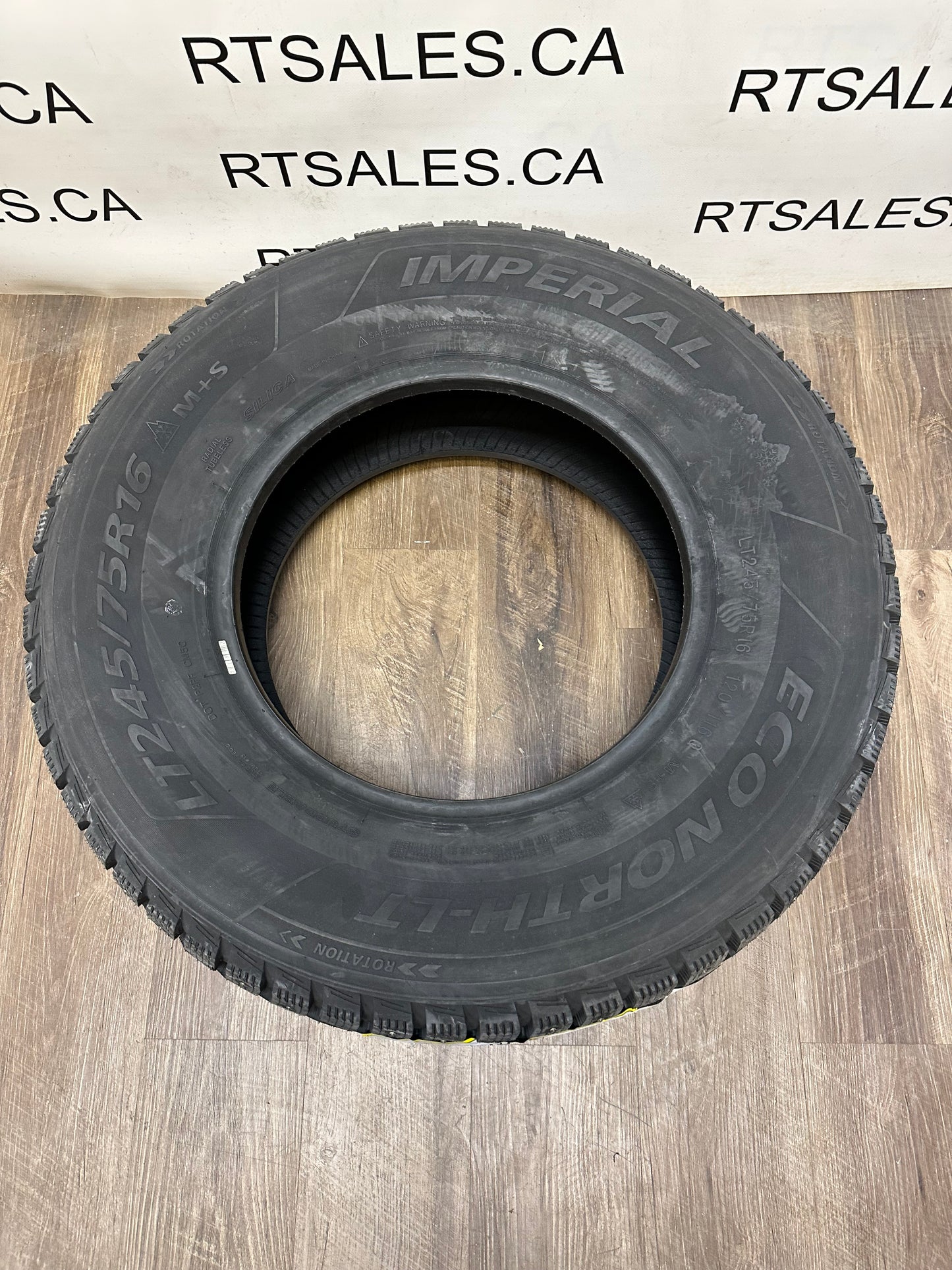 LT 245/75/16 Imperial ECO NORTH LT STUDDED E Winter Tires
