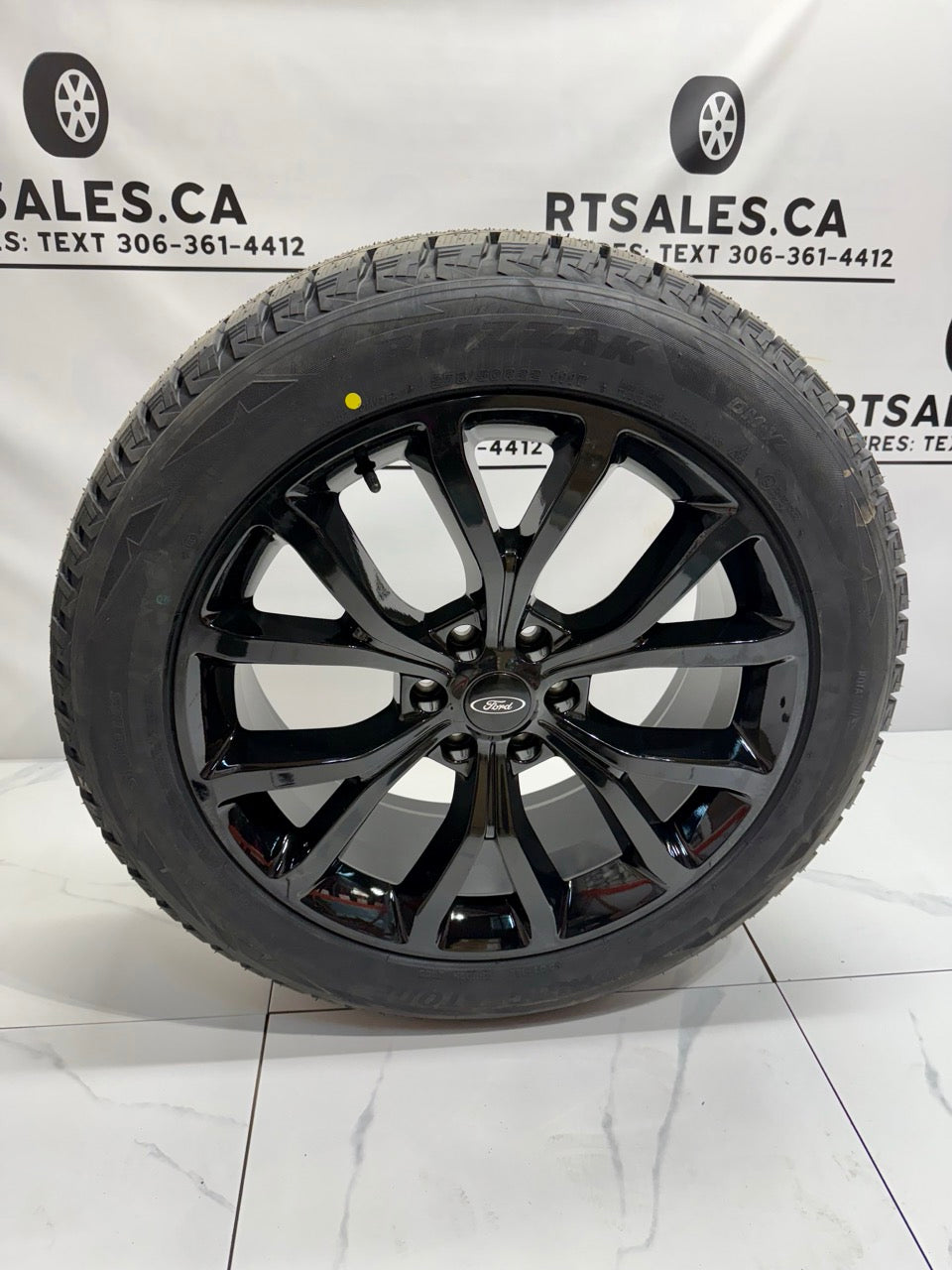 Bridgestone Blizzak Winter Tires on 22" Ford F-150 Rims