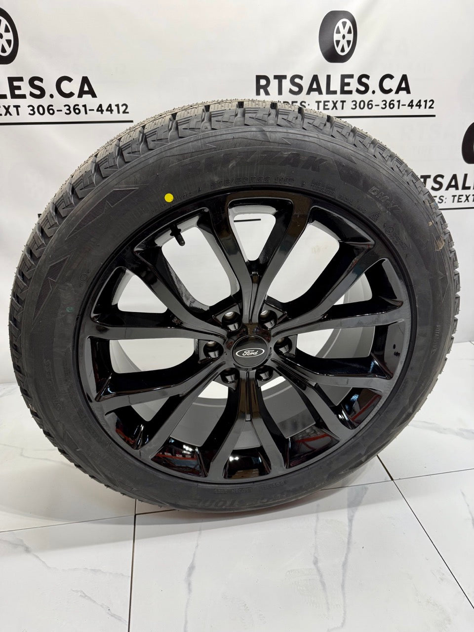 Bridgestone Blizzak Winter Tires on 22" Ford F-150 Rims