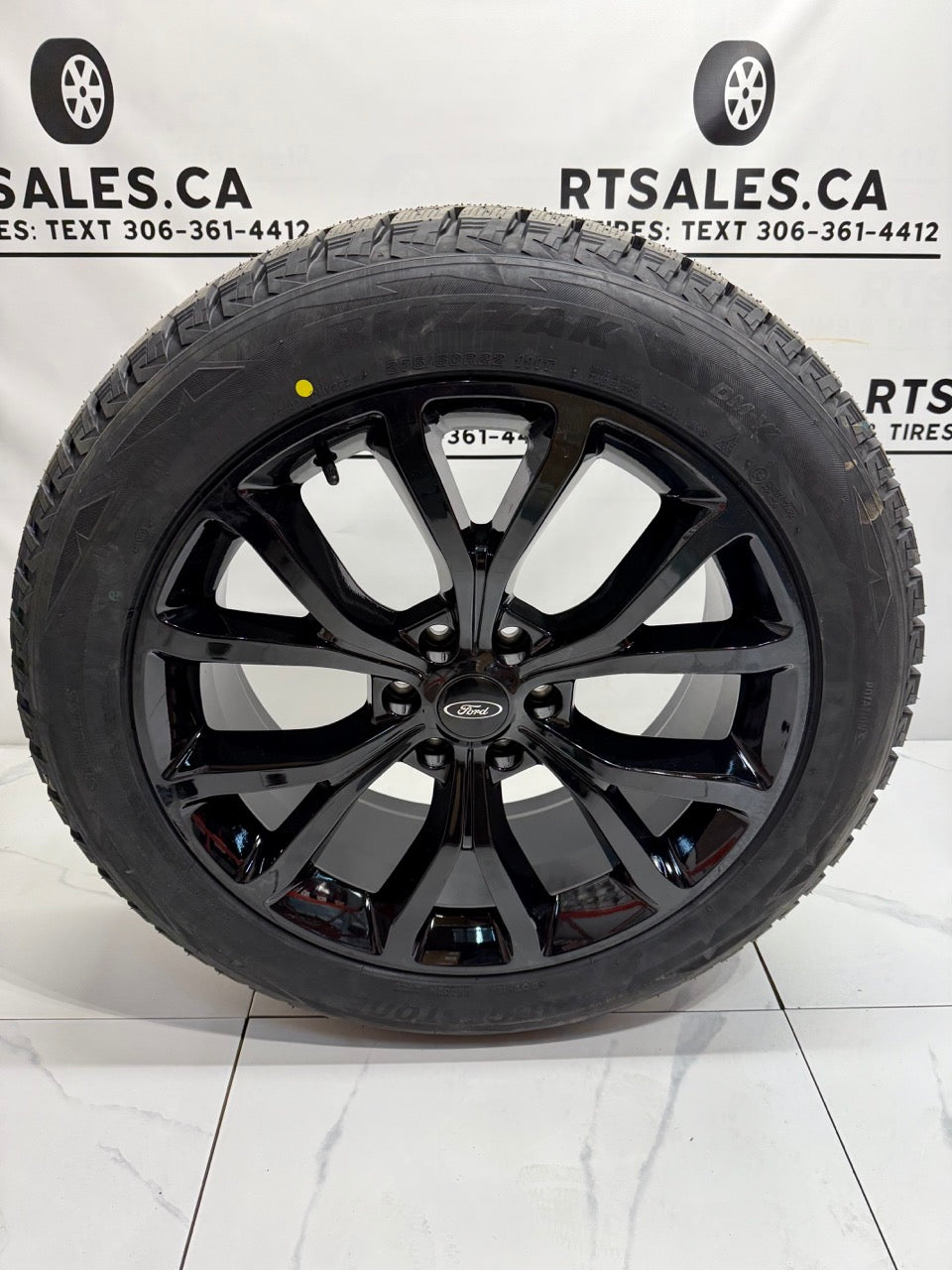 Bridgestone Blizzak Winter Tires on 22" Ford F-150 Rims