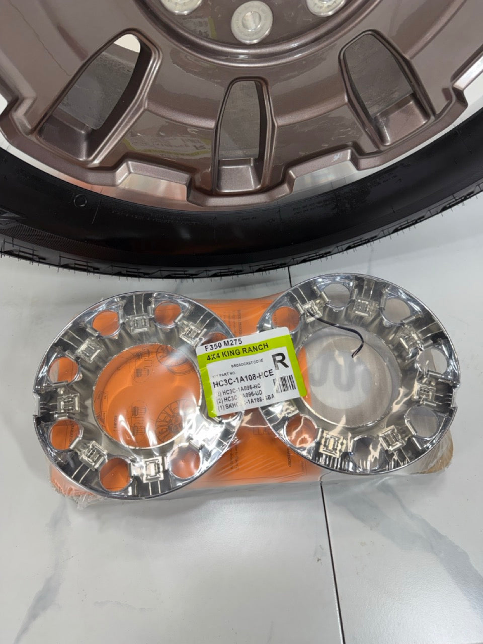 275/65/20 Bridgestone Tires on 20" F350 Ford Rims 8x170 (Takeoffs)