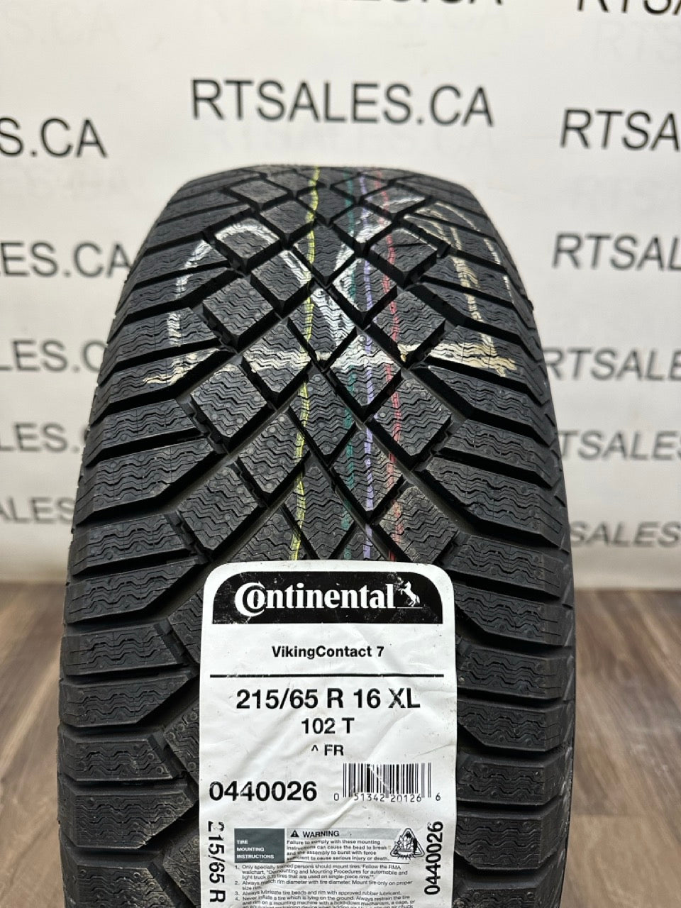 215/65/16 Continental VikingContact 7 XL Winter Tires