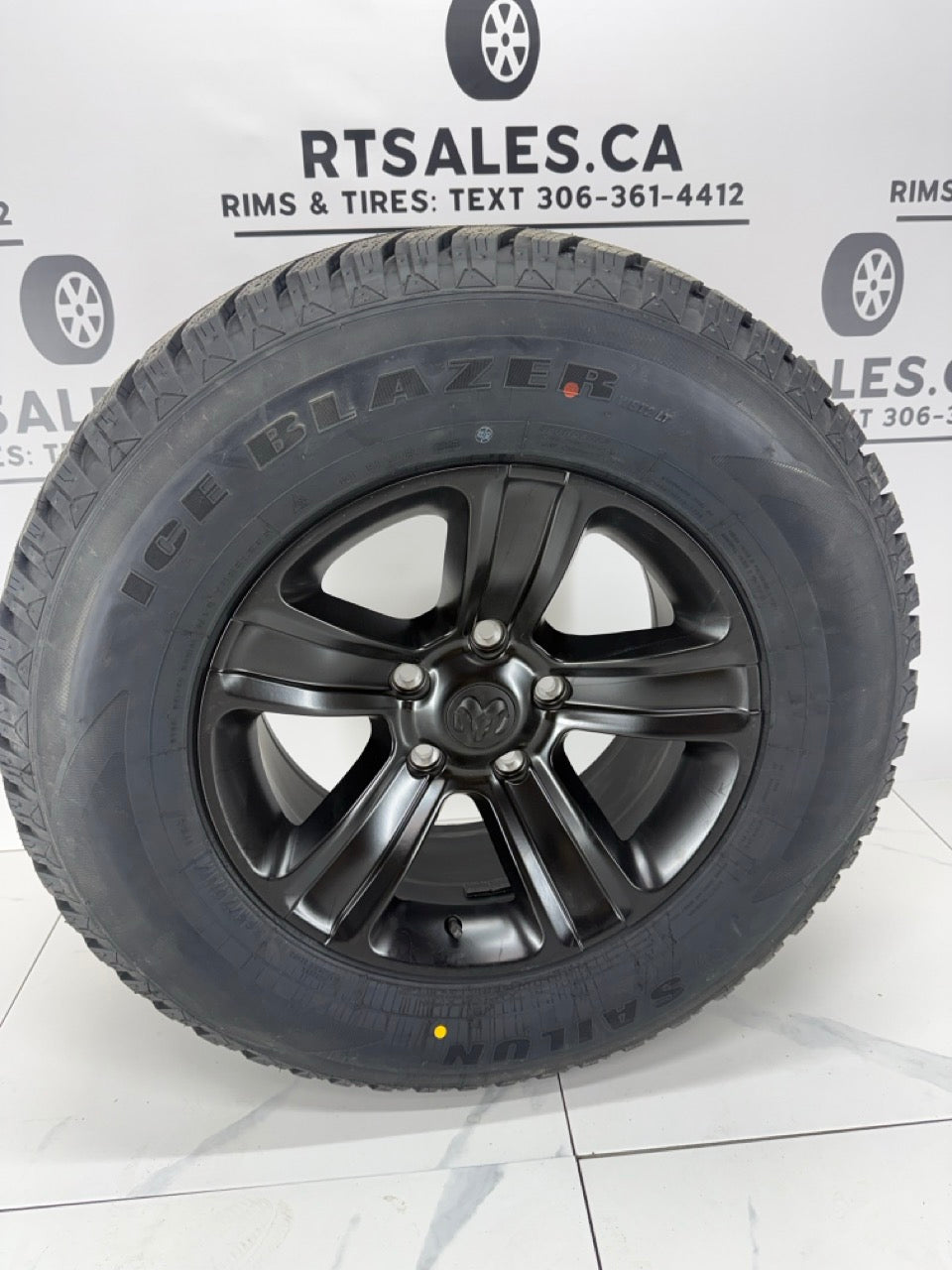 265/70/17 Sailun Ice Blazer Winter Tires on 17" Replica Rims 5x139.7