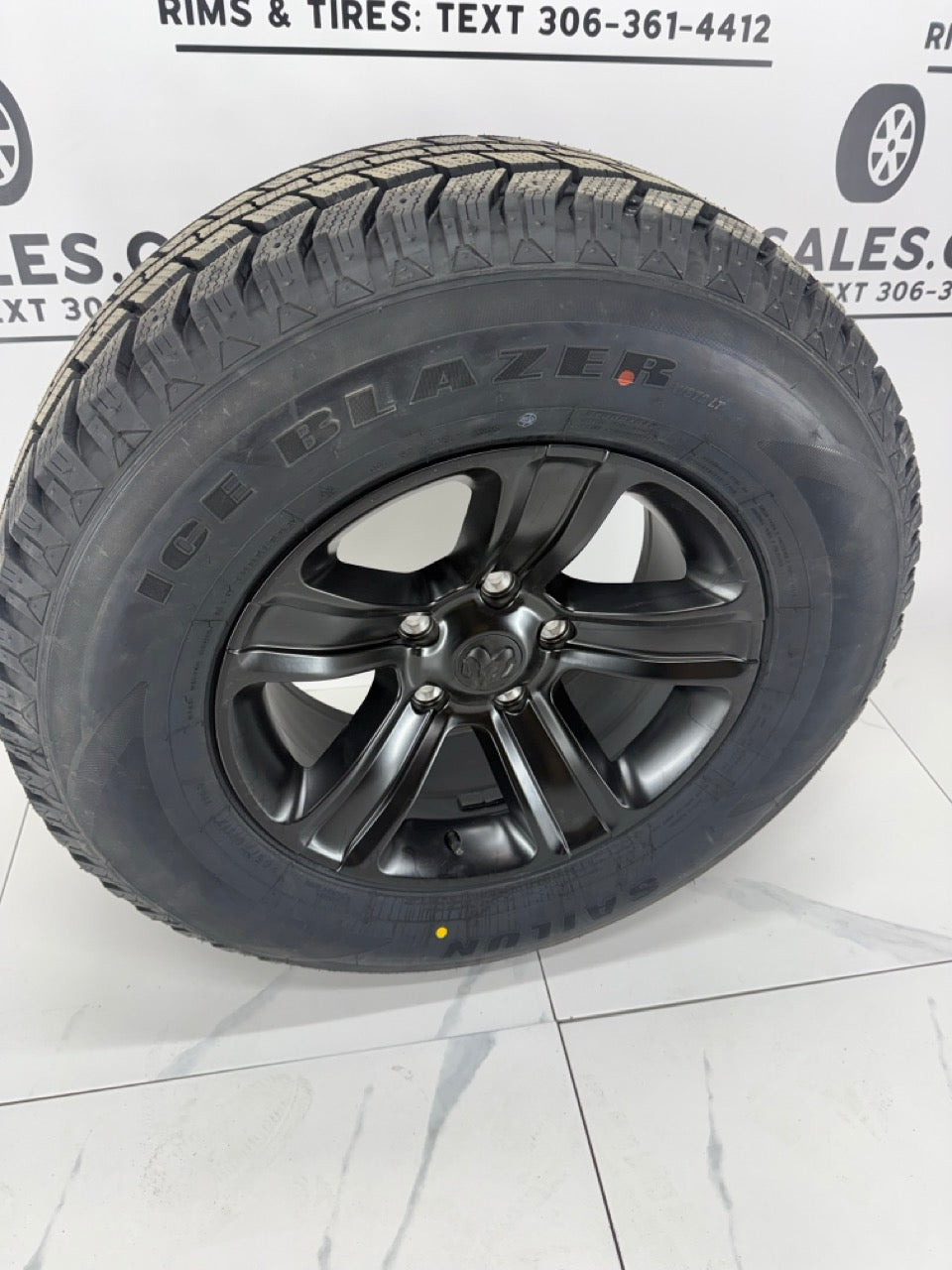 265/70/17 Sailun Ice Blazer Winter Tires on 17" Replica Rims 5x139.7