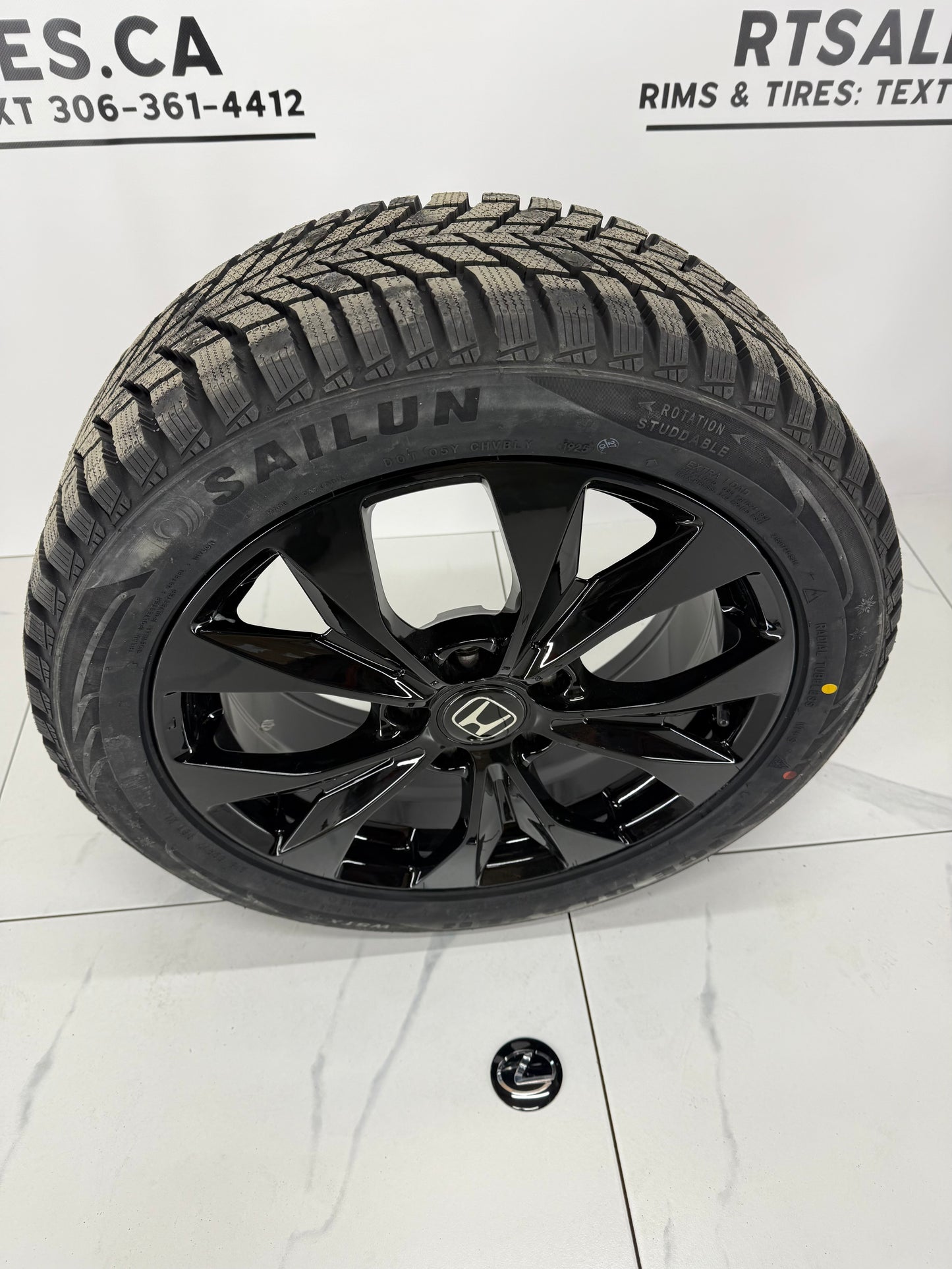 Sailun Winter tires on 17" Replica Rims 5x114.3 Honda Acura