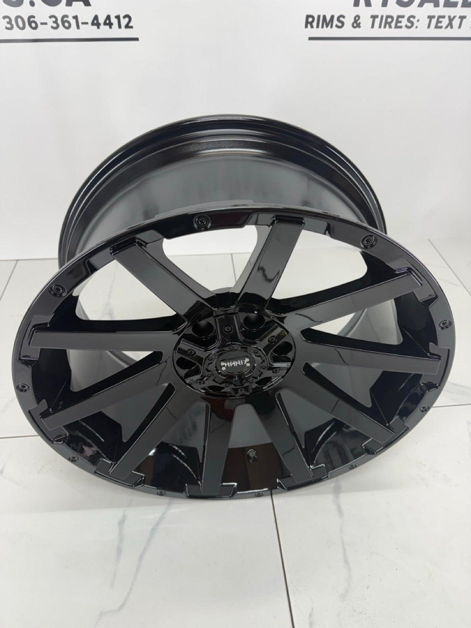 20x9 Gloss Black Ruffino Rims 6x135 6x139