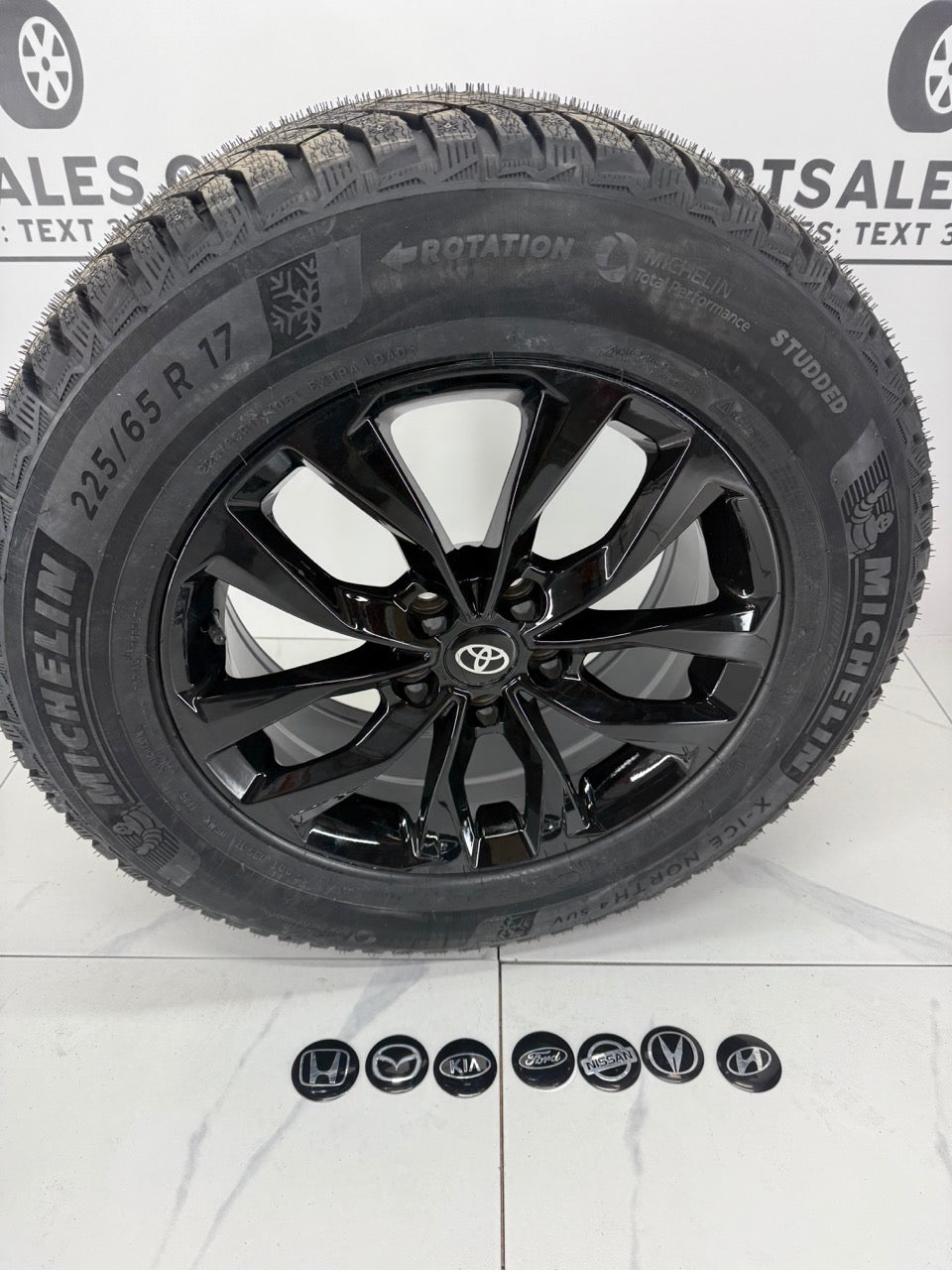 Studded Michelin X-Ice North Winter Tires on 17" Rims 5x114.3