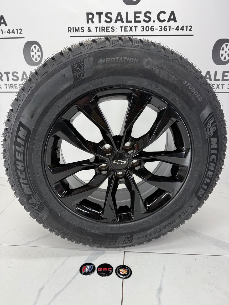 Studded Michelin Winter Tires on 17" Rims 5x115