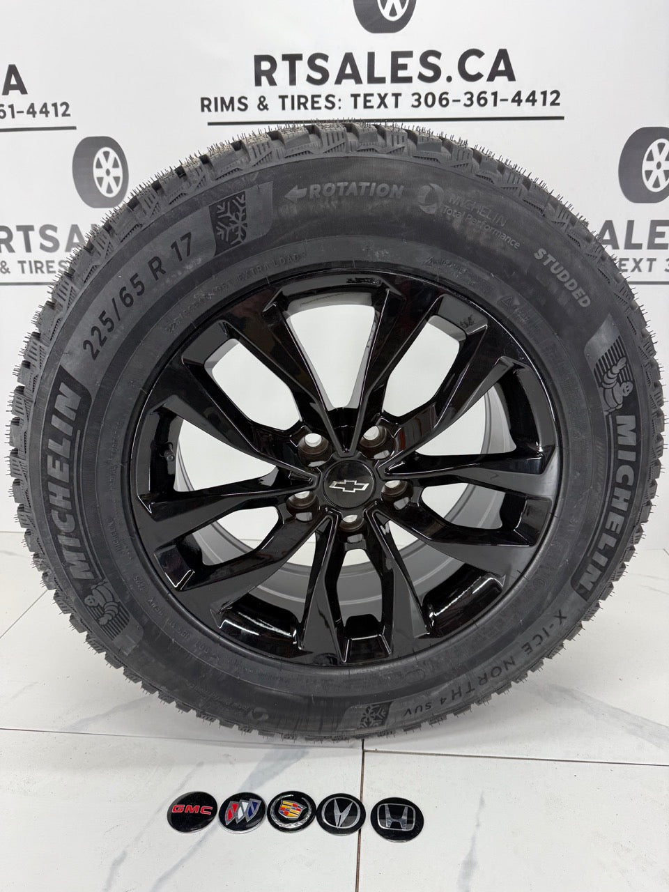 StuddedMichelin X-Ice Snow Winter Tires on 18" Rims 5x120