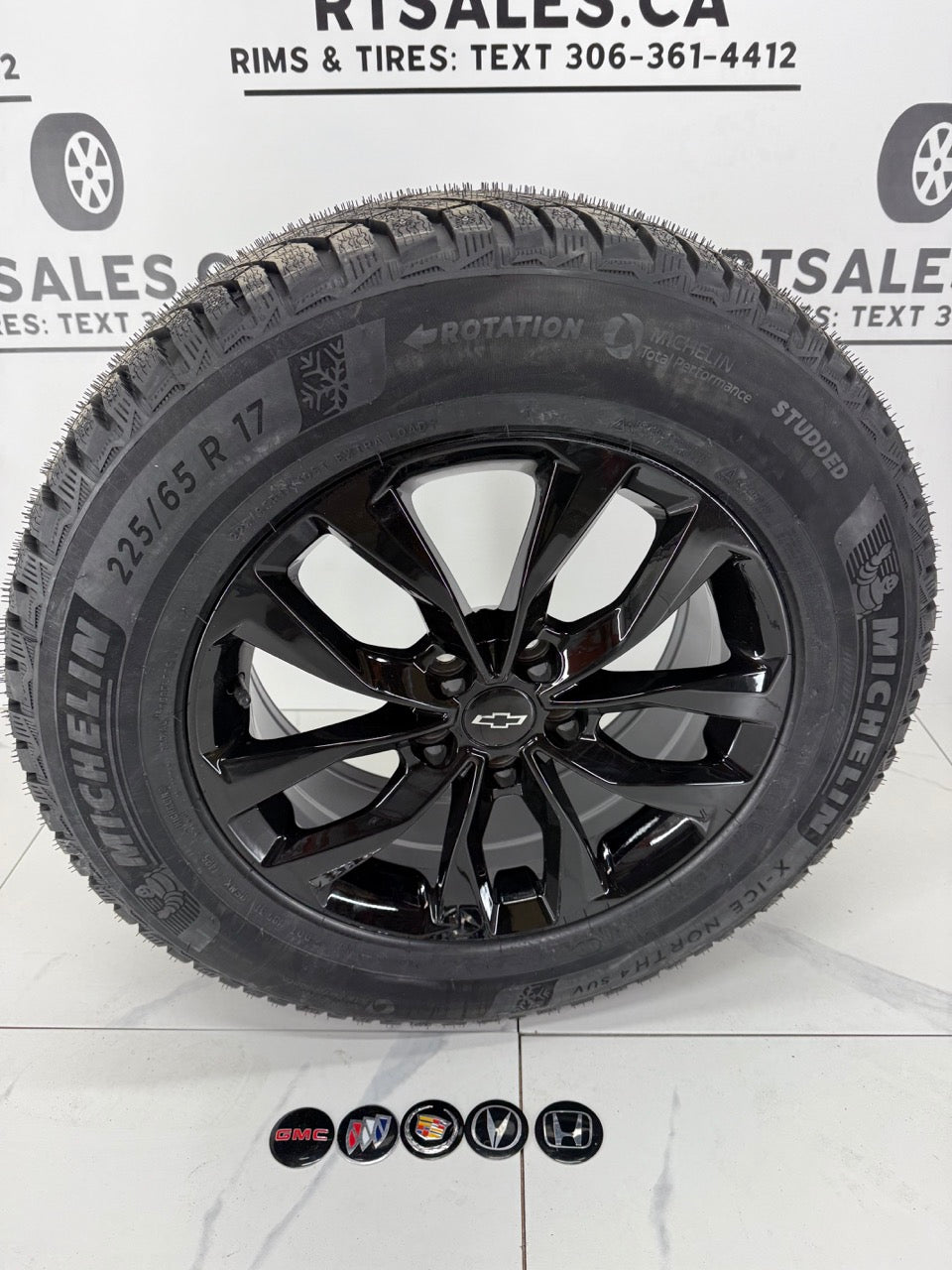 StuddedMichelin X-Ice Snow Winter Tires on 18" Rims 5x120
