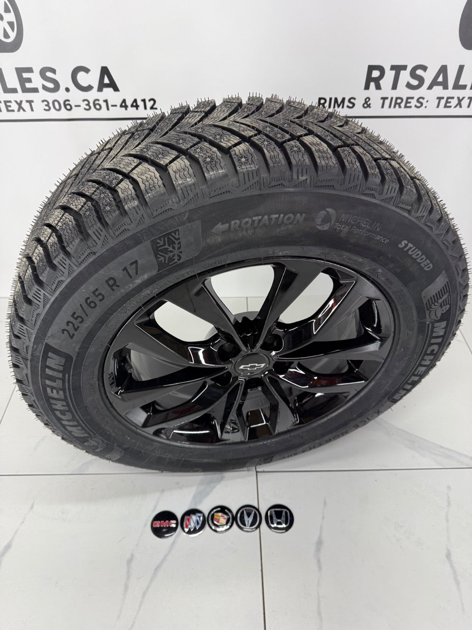 StuddedMichelin X-Ice Snow Winter Tires on 18" Rims 5x120