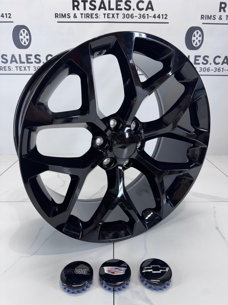 22x9 Replica Rims 6x139.7 Snowflake