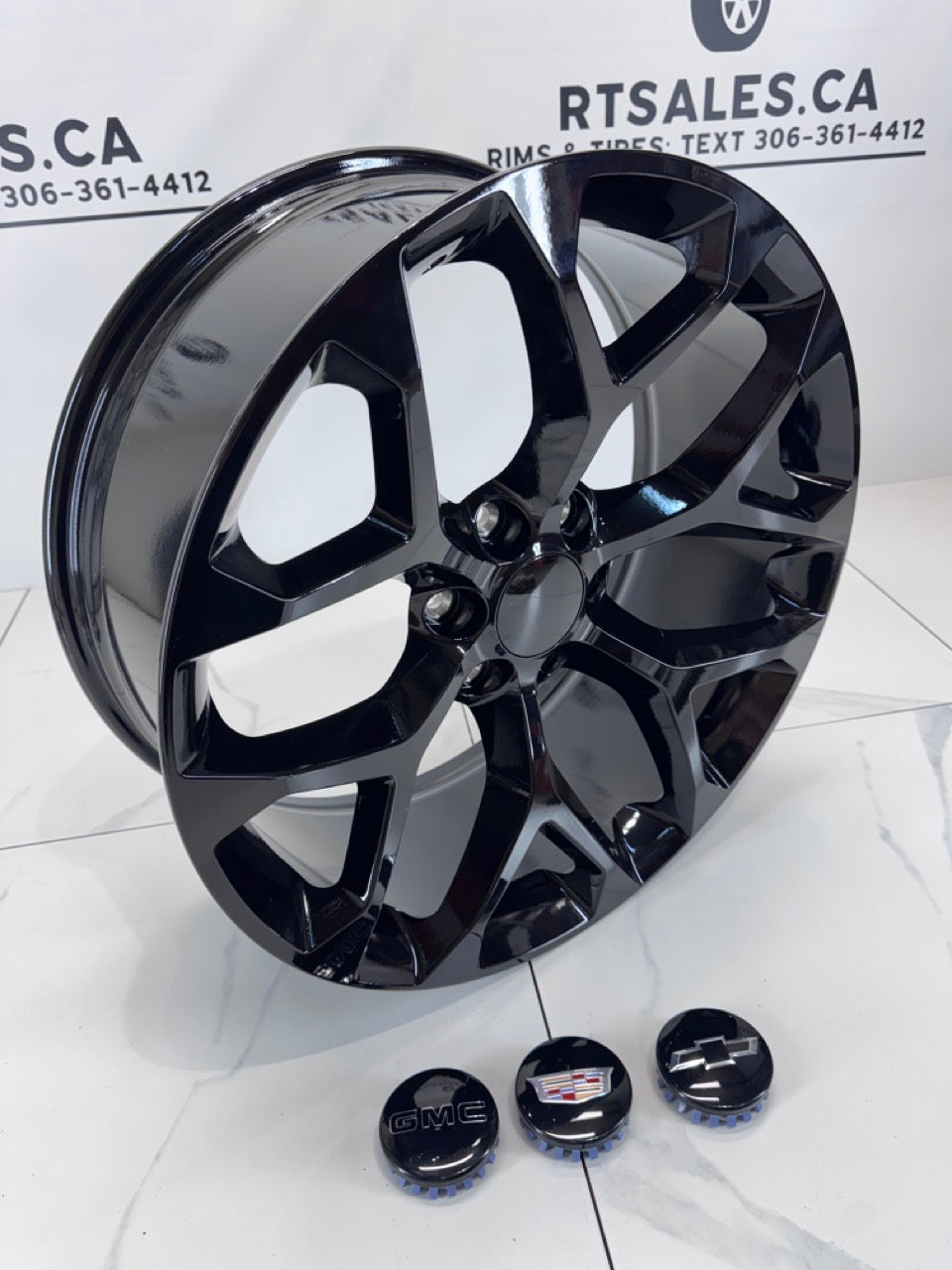 22x9 Replica Rims 6x139.7 Snowflake