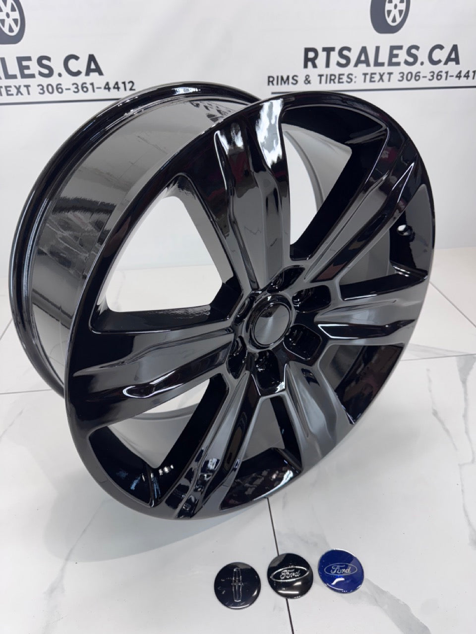 22x9 Replica F-150 Platinum Rims 6x135 Gloss Black
