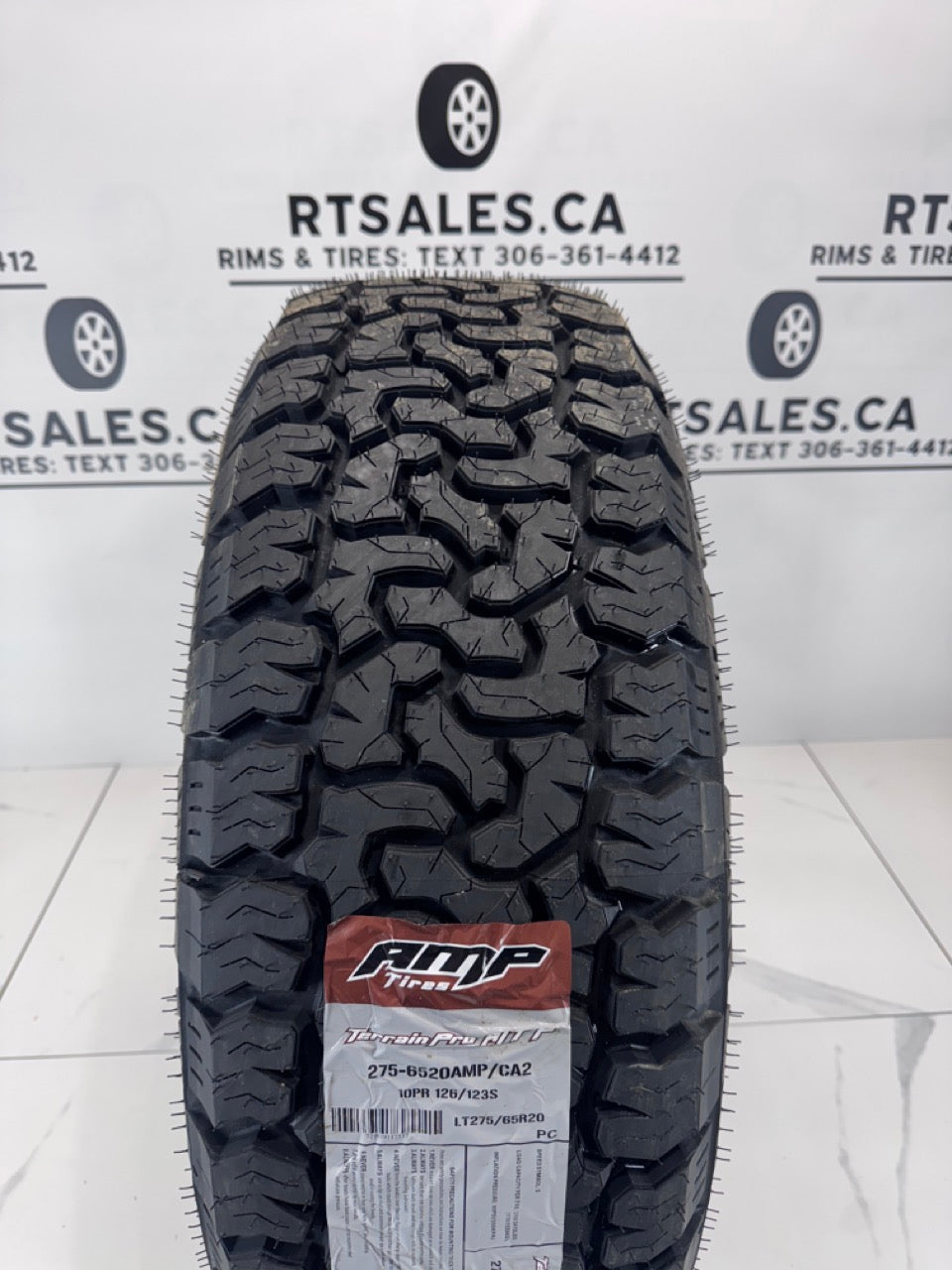 Amp Pro A/T Tires 20 inch GM Replica Rims 8x180 - MULTIPLE SIZES