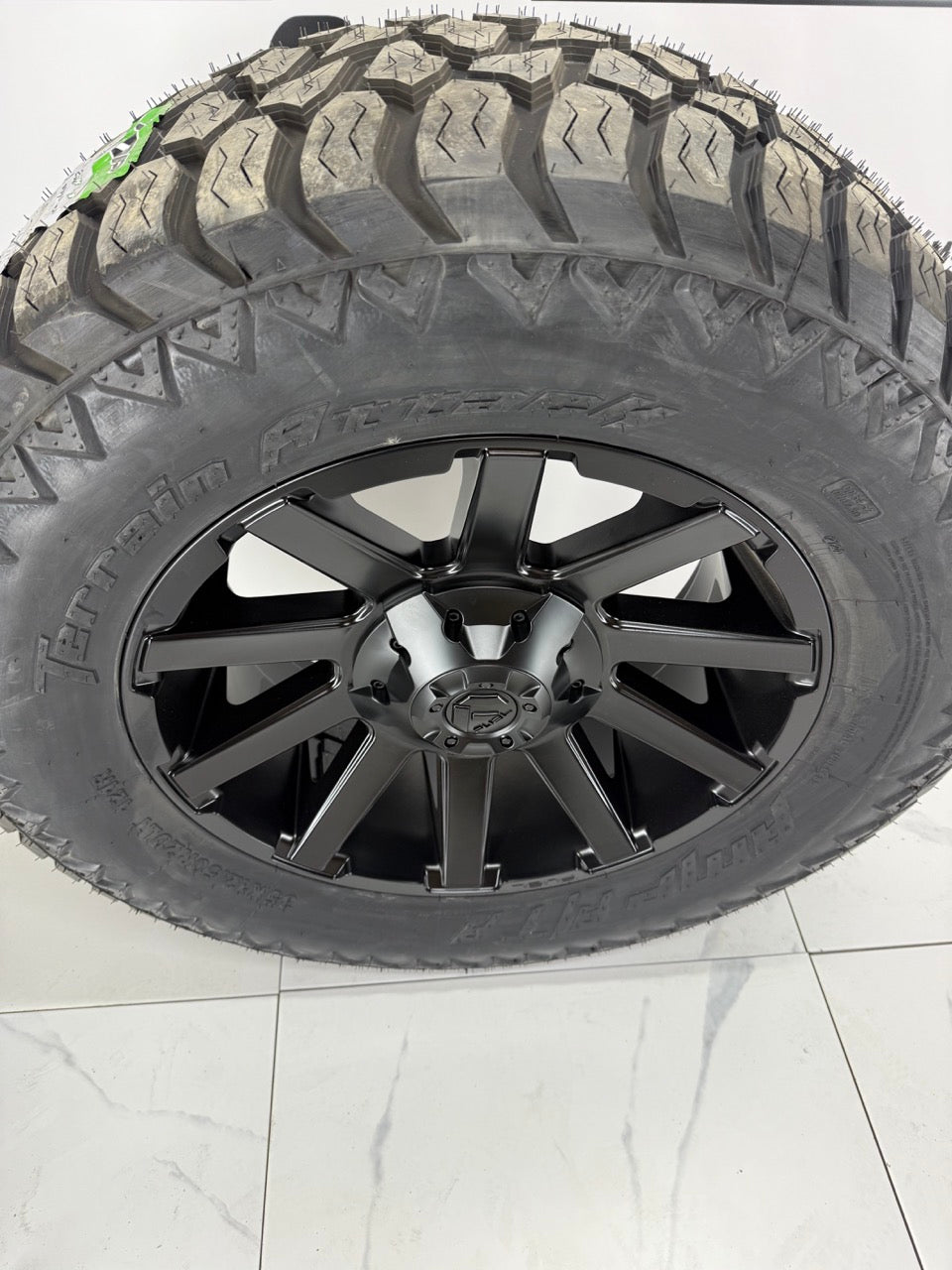 AMP Attack Tires on 20" Fuel Contra Rims 8x180