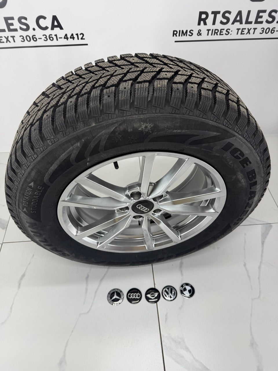 Sailun Winter tires on 17" Replica R195 Rims 5×112