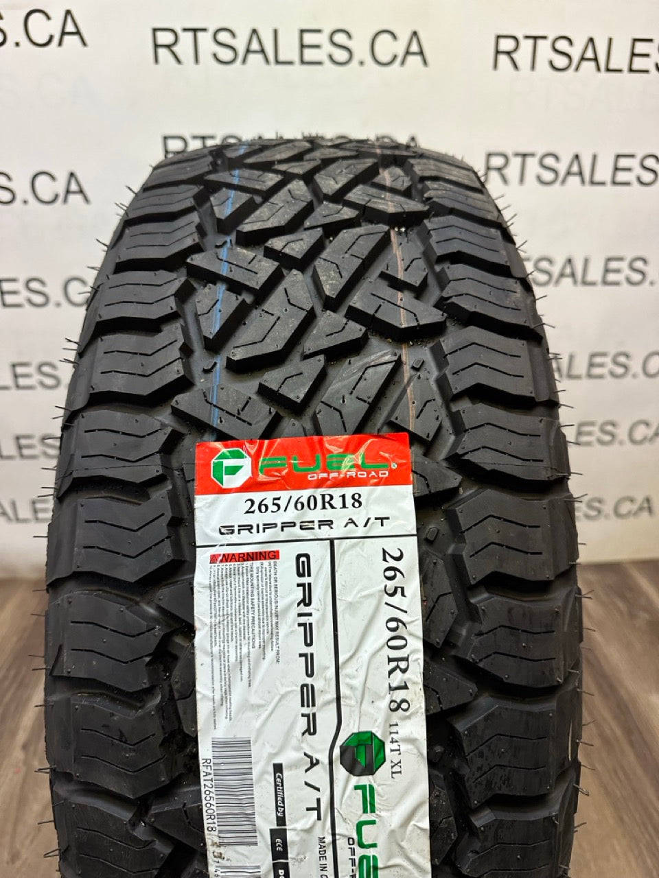 265/60/18 Fuel GRIPPER A/T All Season Tires