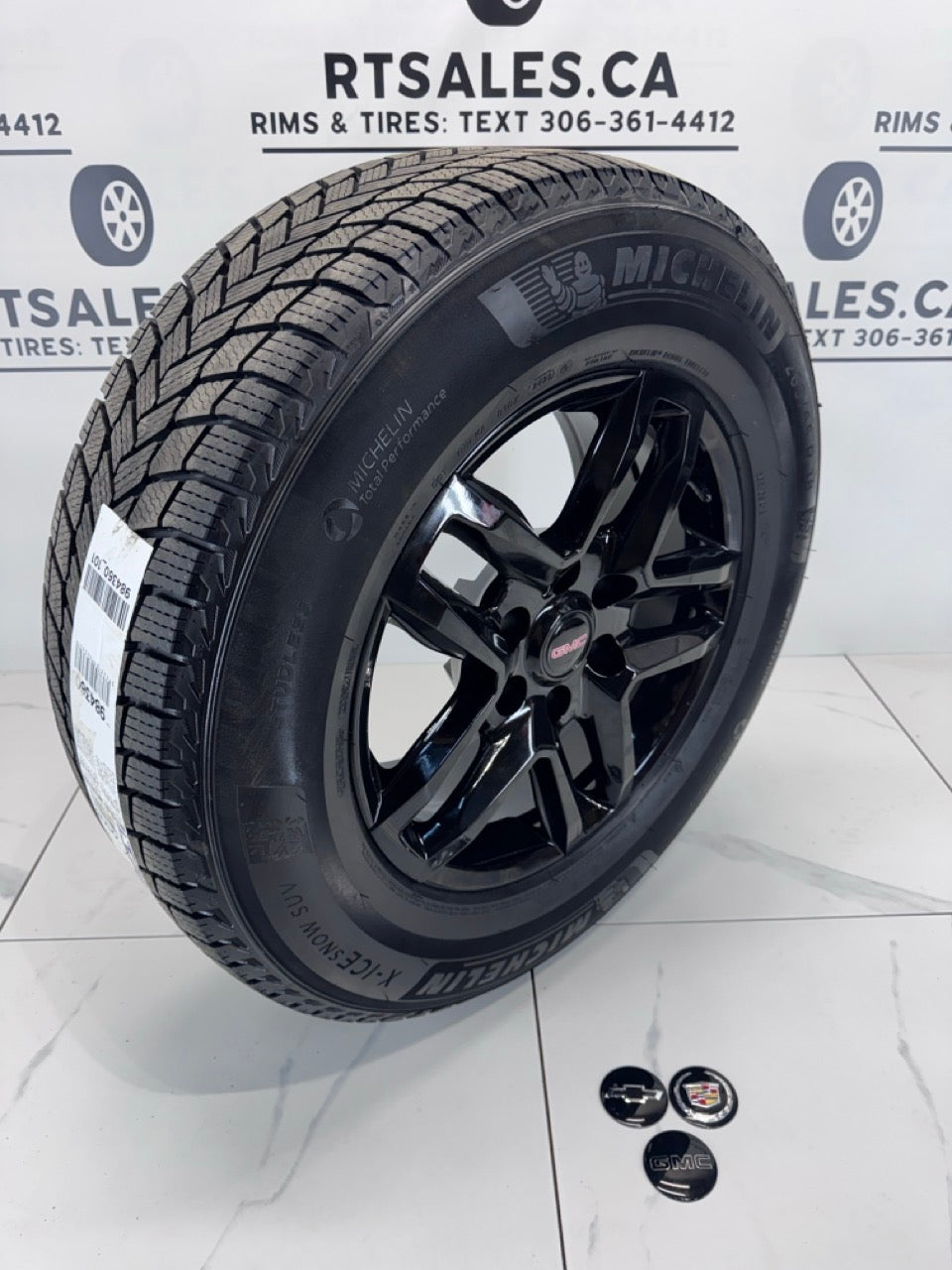 Michelin X-Ice Snow Tires on 17" or 18" Trail Boss Replica Rims 6×139