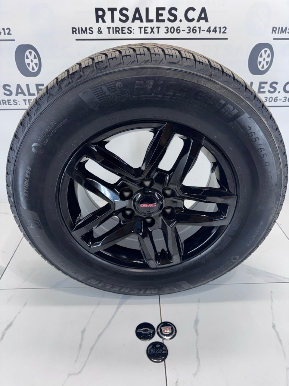 Michelin X-Ice Snow Tires on 17" or 18" Trail Boss Replica Rims 6×139