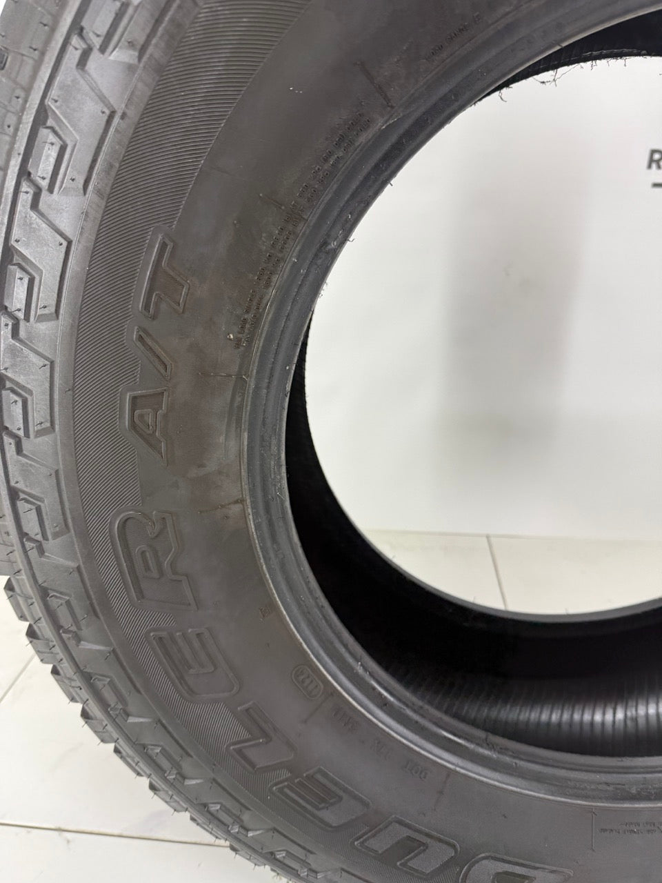 LT 275/70/18 Bridgestone A/T All-Season tires E (Near New)