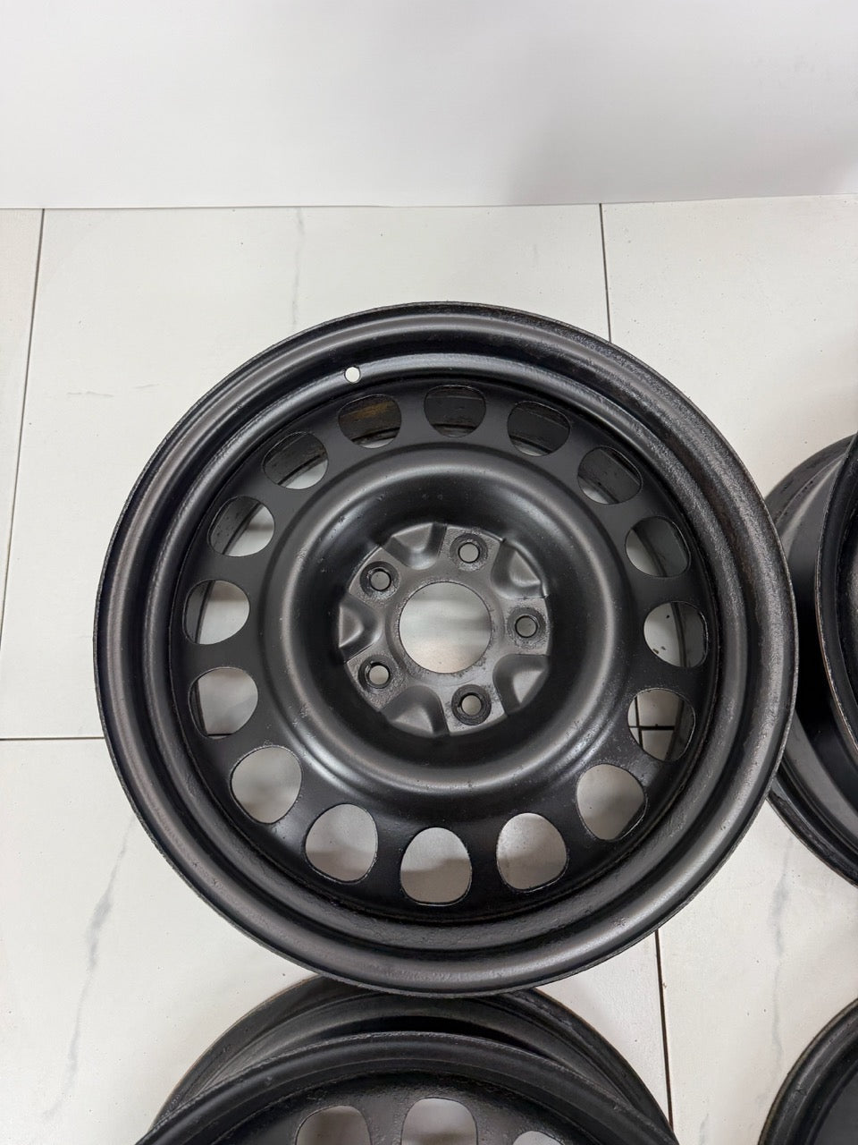 18x7.5 Black Steel Rims 5x127 (USED)