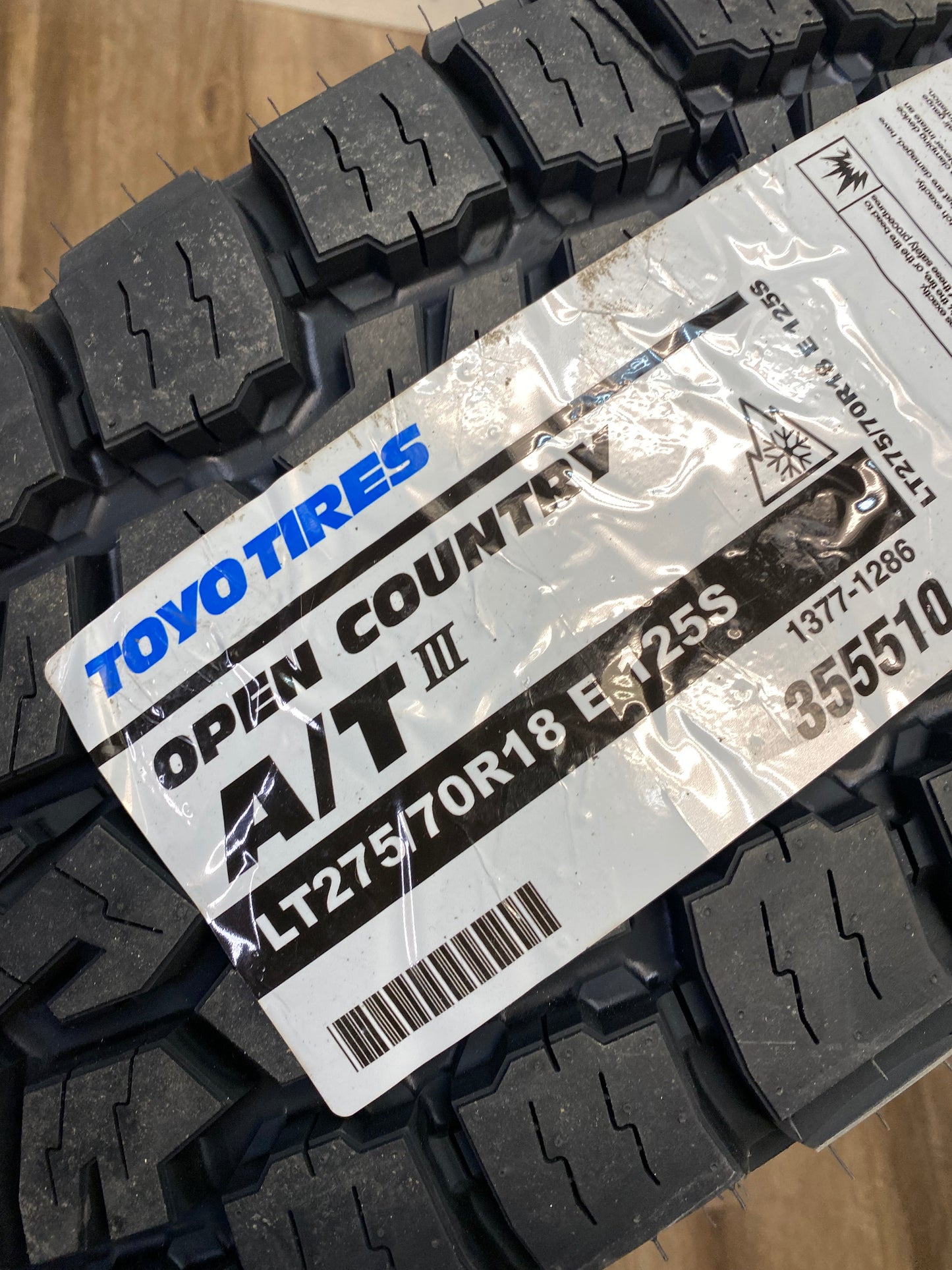 LT 275/70/18 Toyo Open Country AT3 (Set of Four)