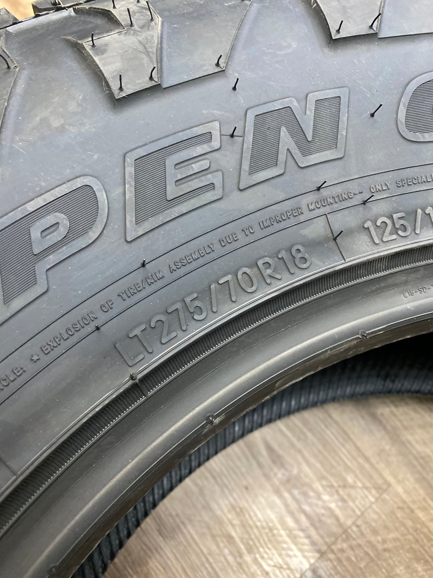 LT 275/70/18 Toyo Open Country AT3 (Set of Four)