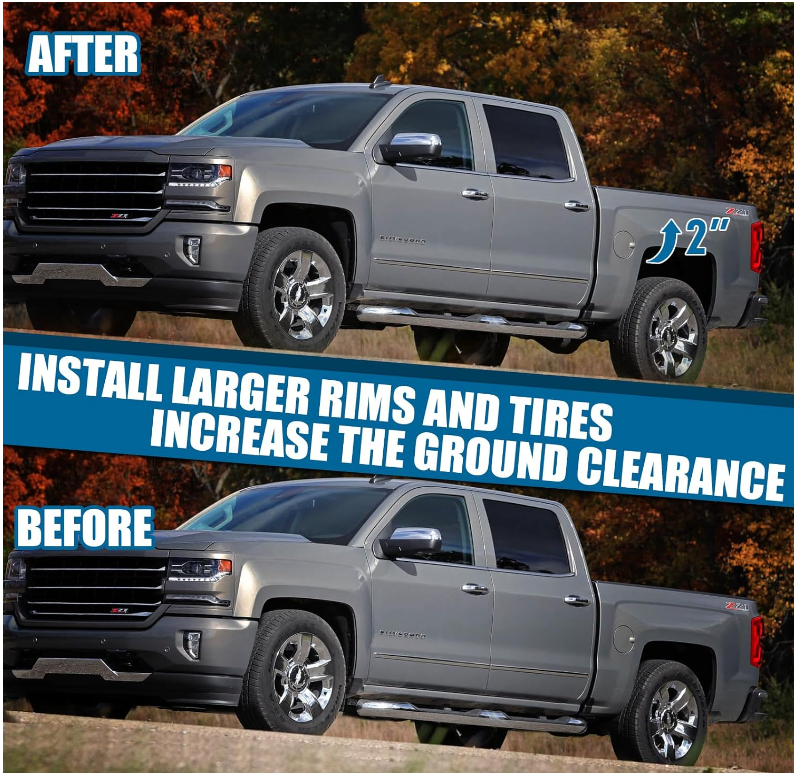 GMC / CHEVY 1500 Rear Lift Kit 2" Rear. 1999-2023