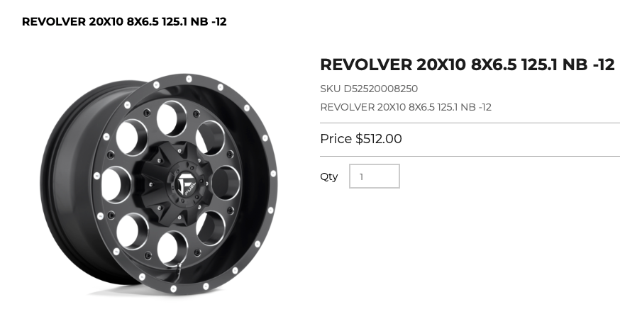 20x10 Fuel Revolver Rims 8x165 Dodge Ram GMC Chevy 2500 3500