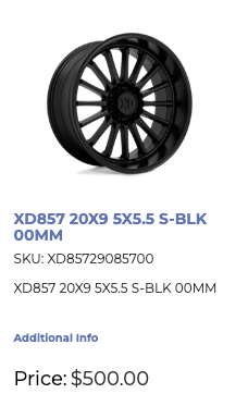 20x9 XD Rims 5x139 Dodge Ram 1500